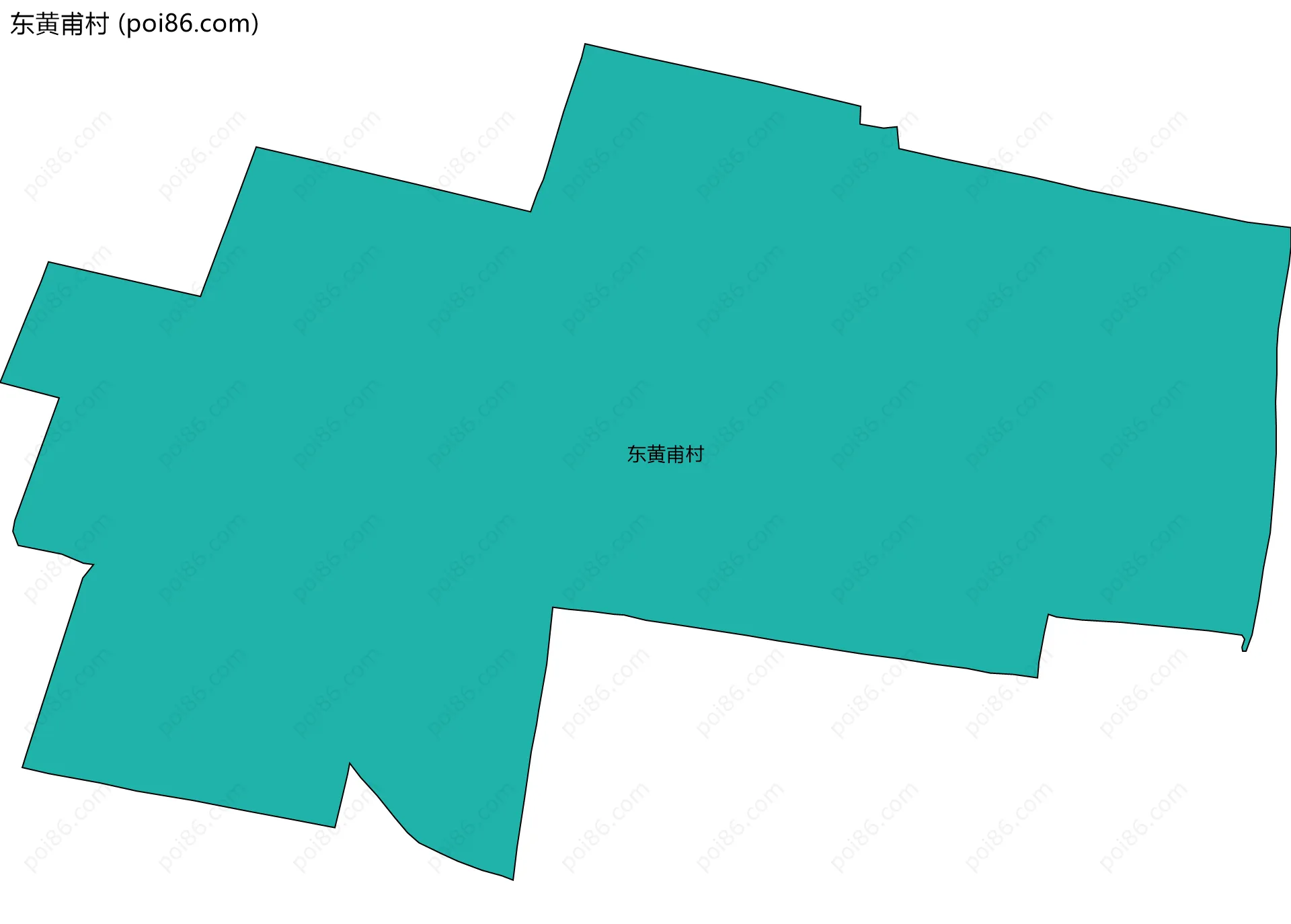 东黄甫村边界地图
