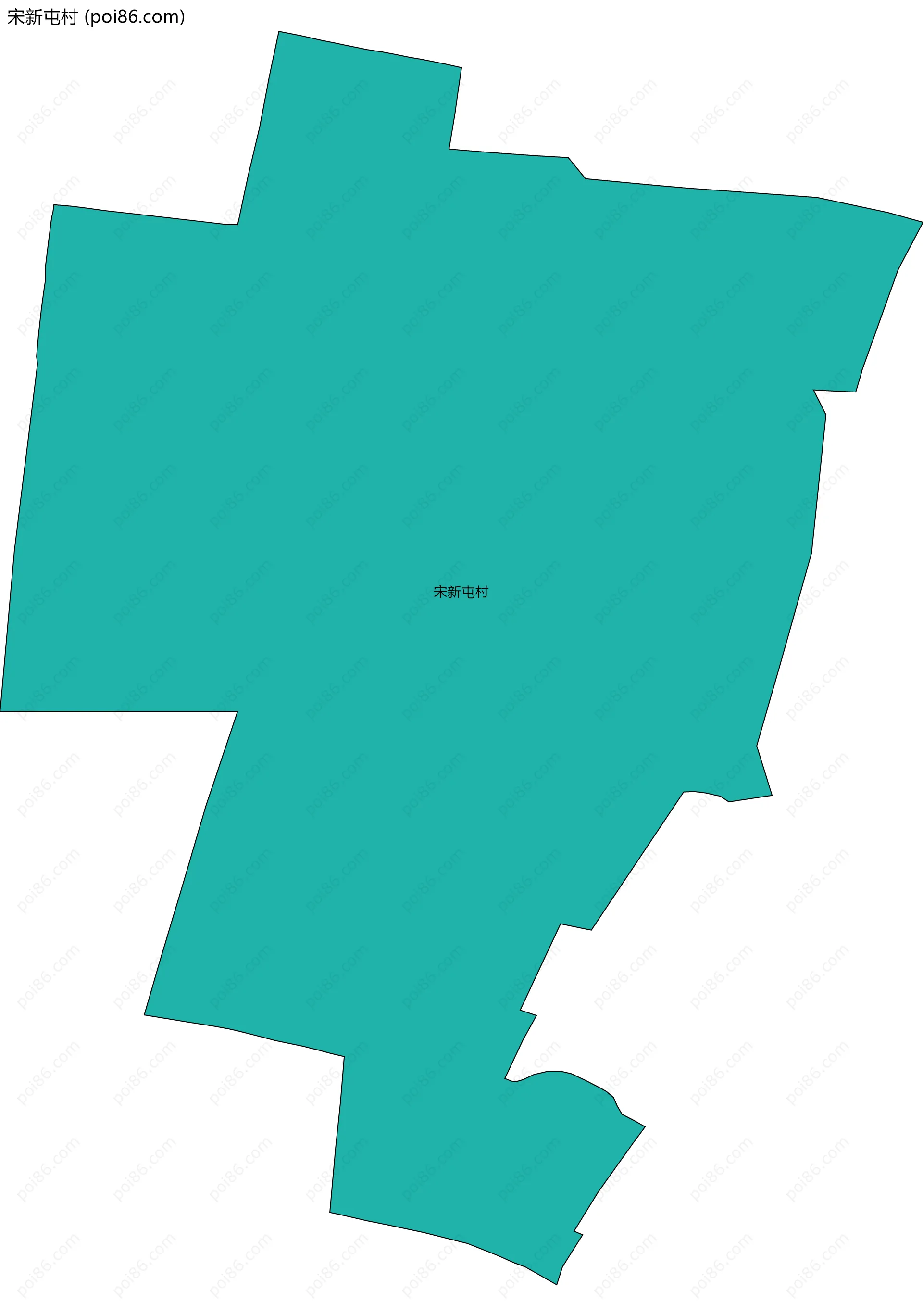 宋新屯村边界地图