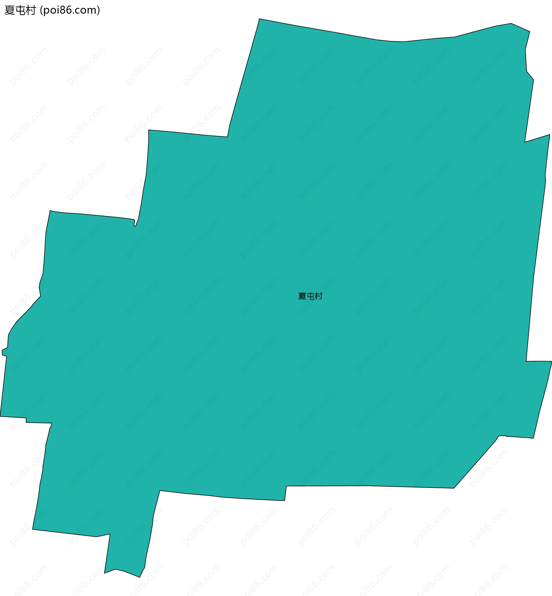 夏屯村边界地图