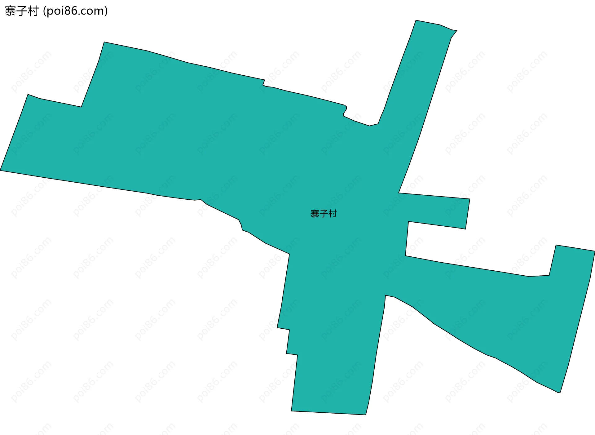 寨子村边界地图