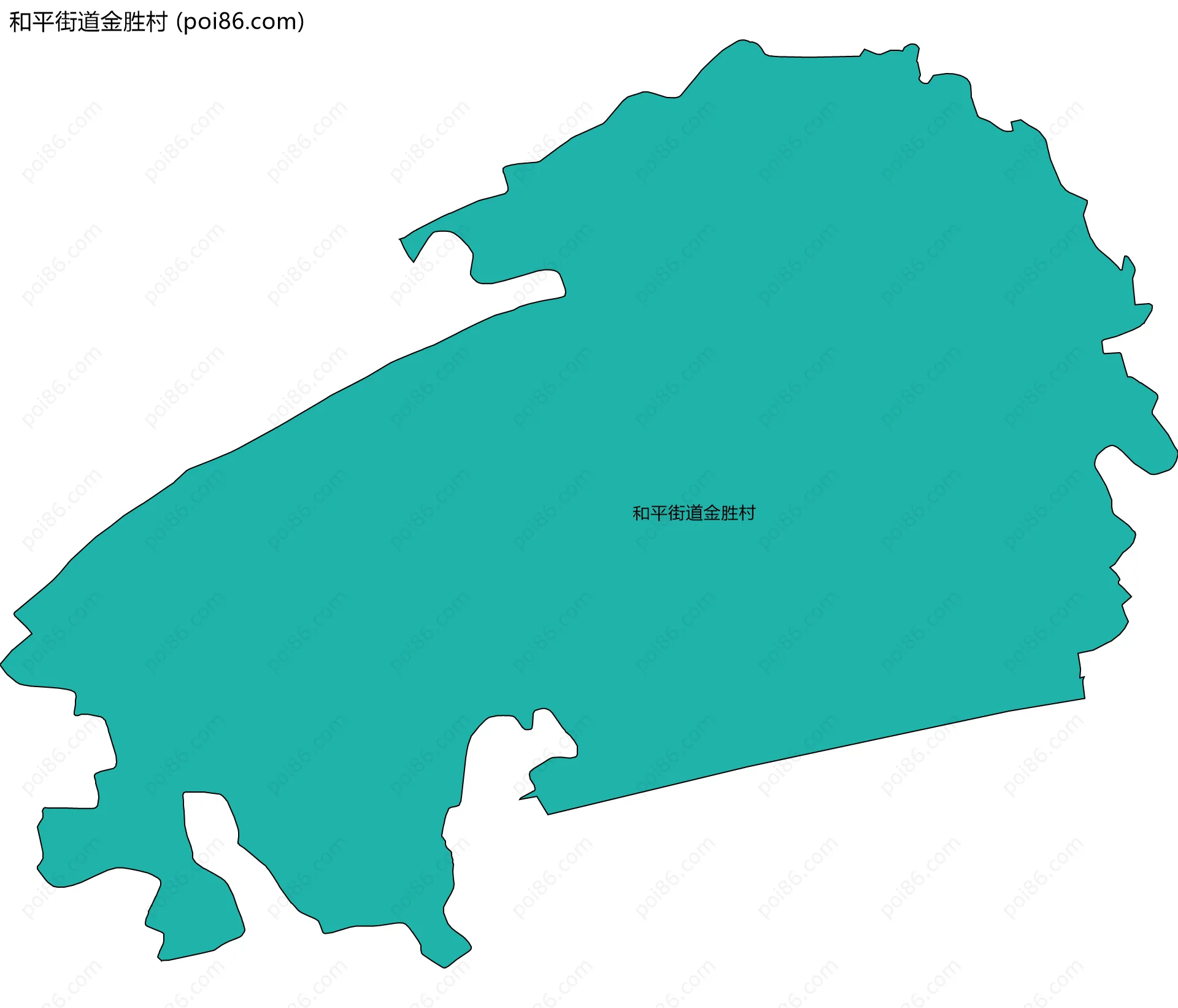 和平街道金胜村边界地图