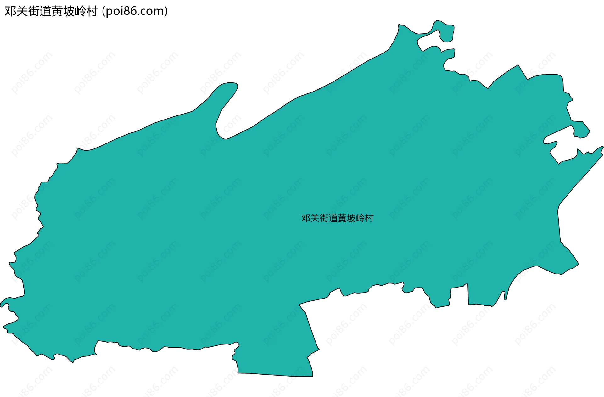 邓关街道黄坡岭村边界地图