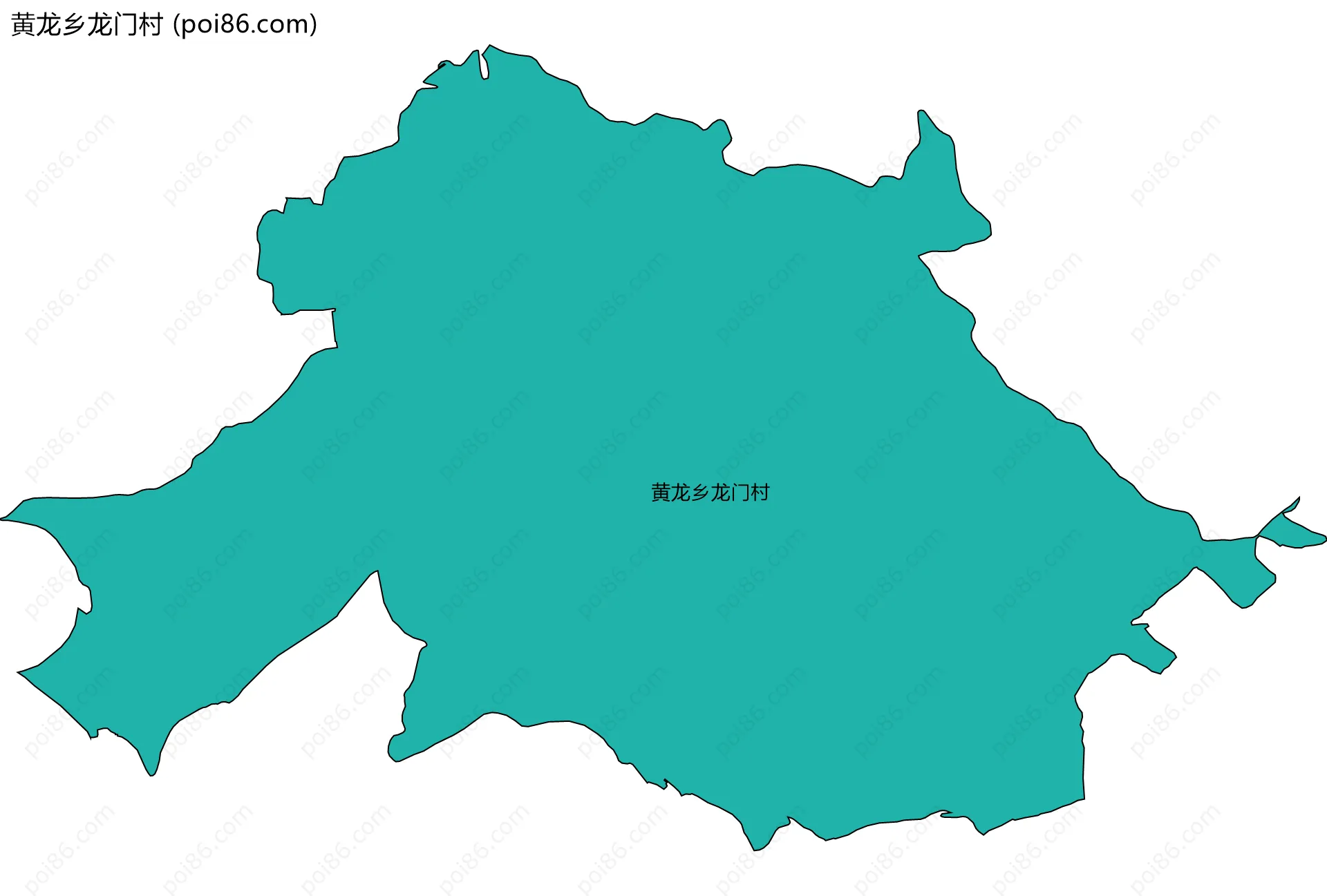 黄龙乡龙门村边界地图