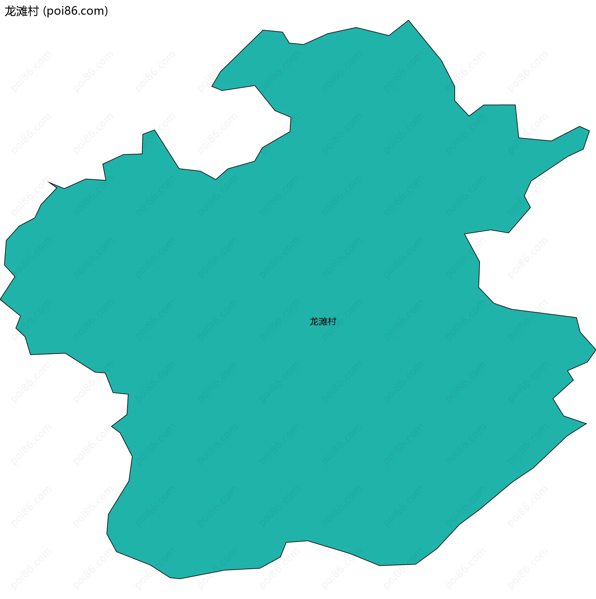 龙滩村边界地图