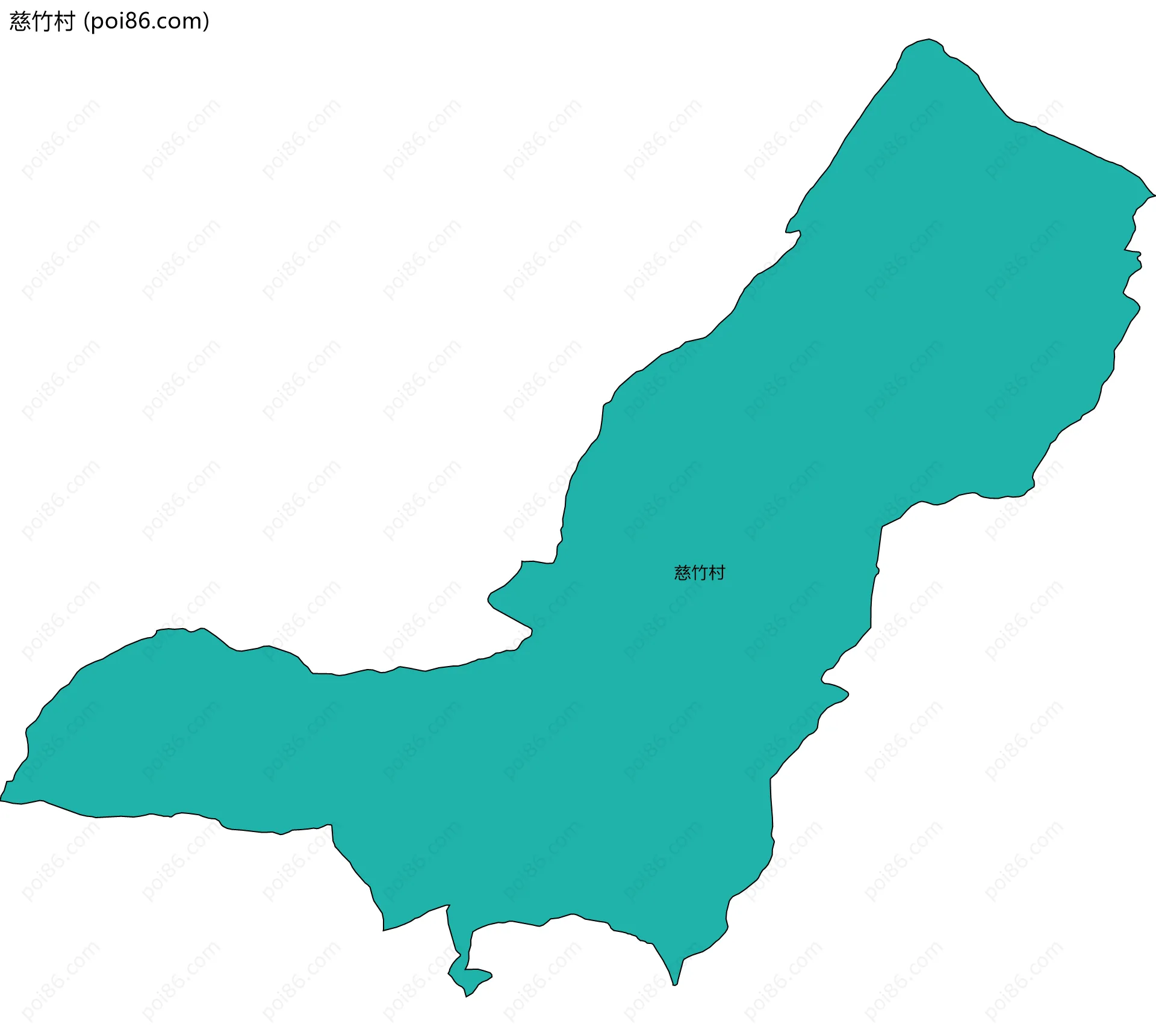 慈竹村边界地图