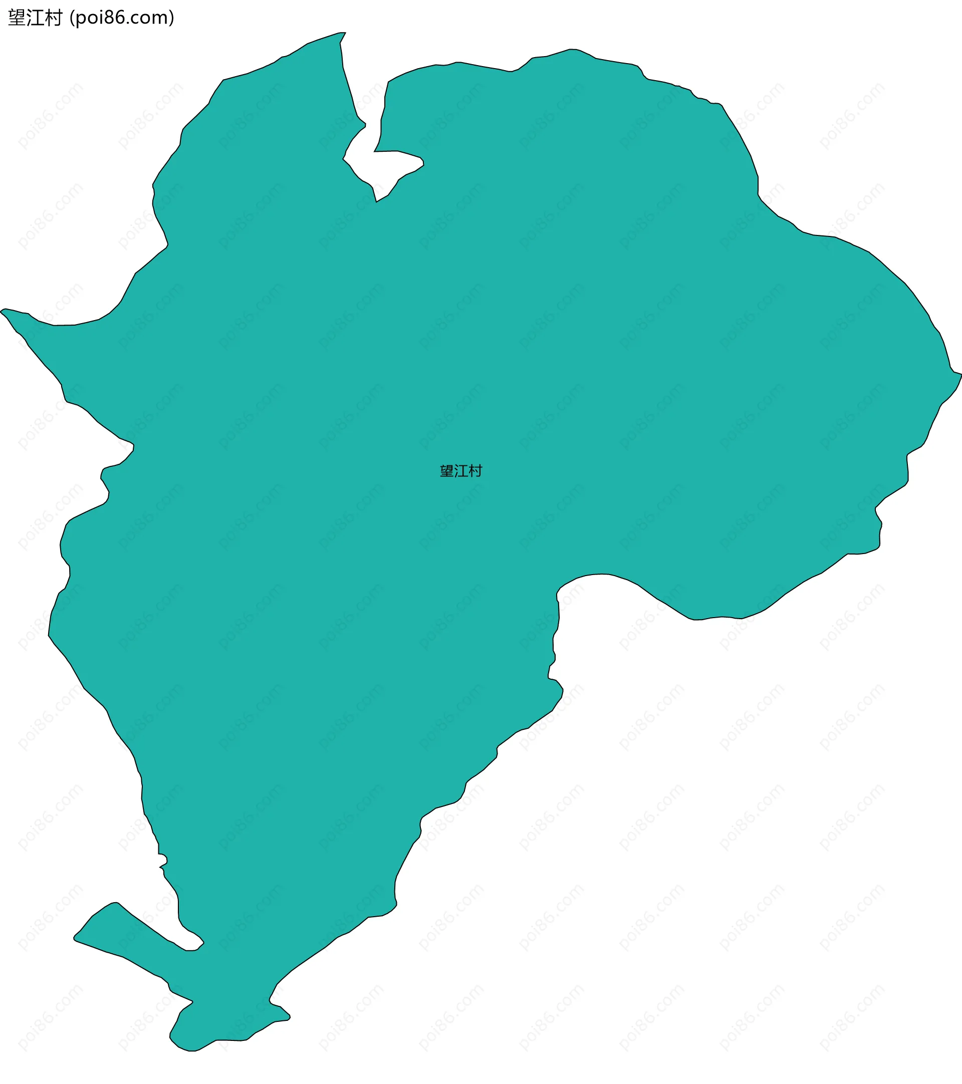 望江村边界地图