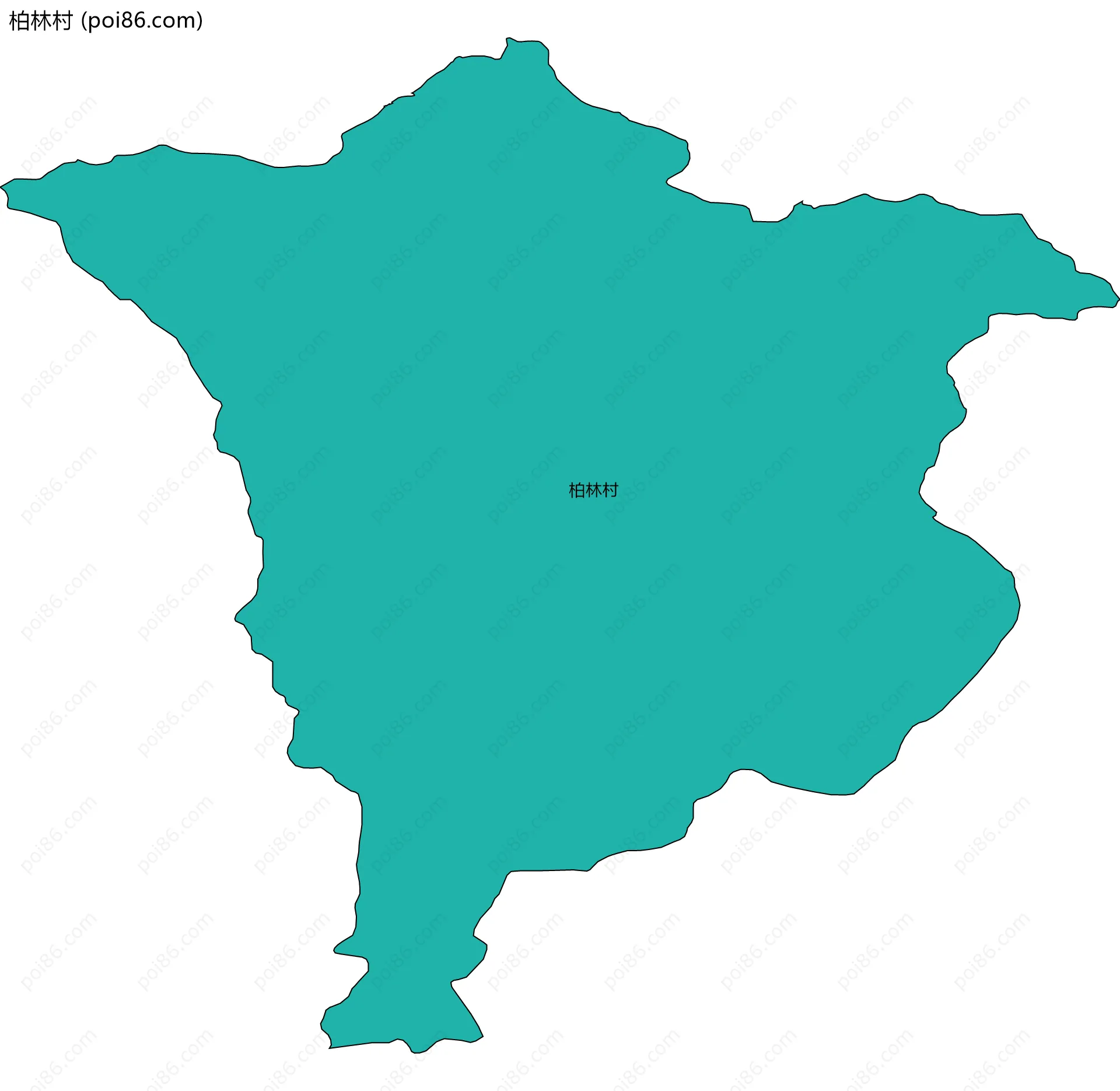 柏林村边界地图