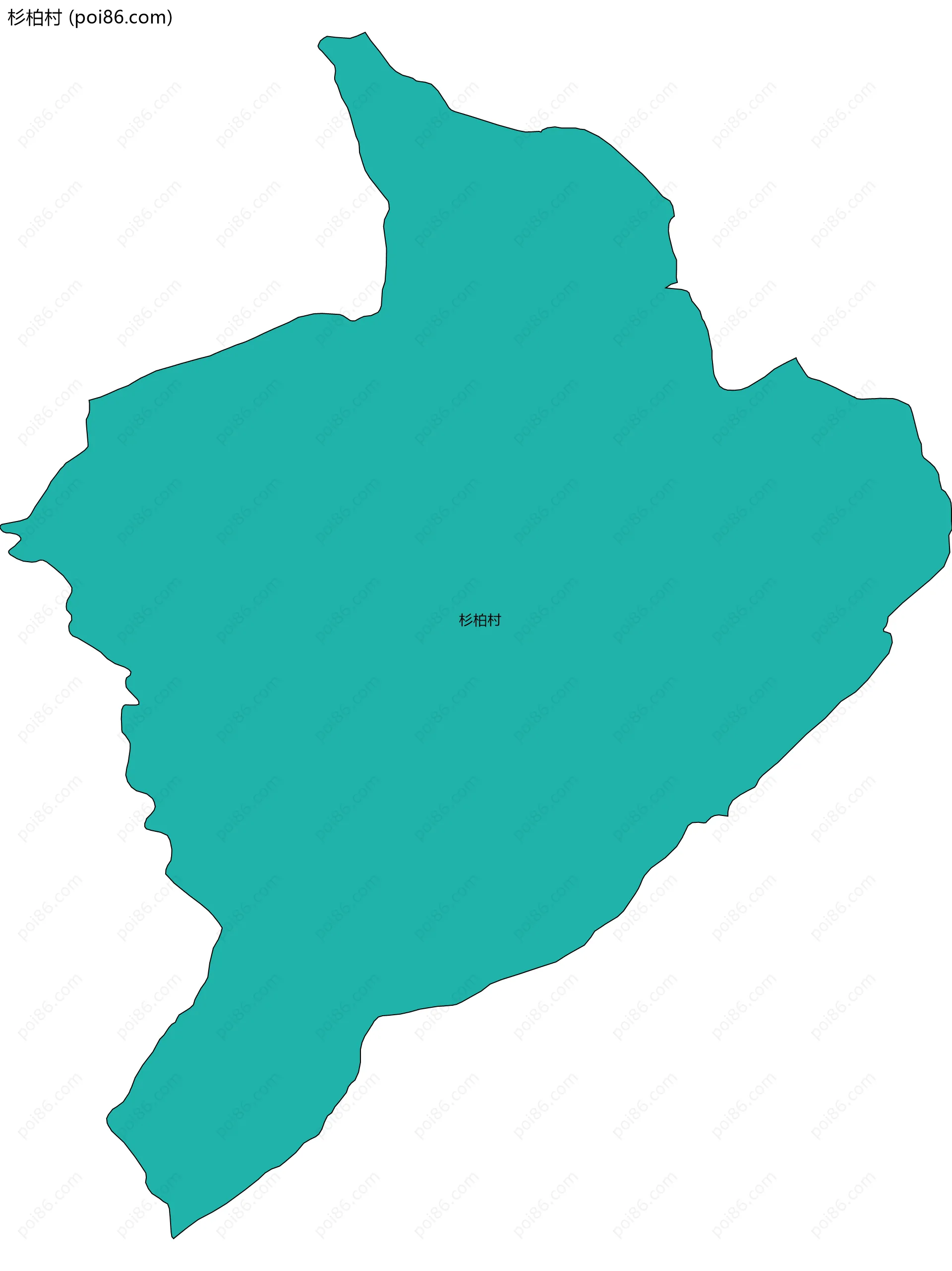 杉柏村边界地图