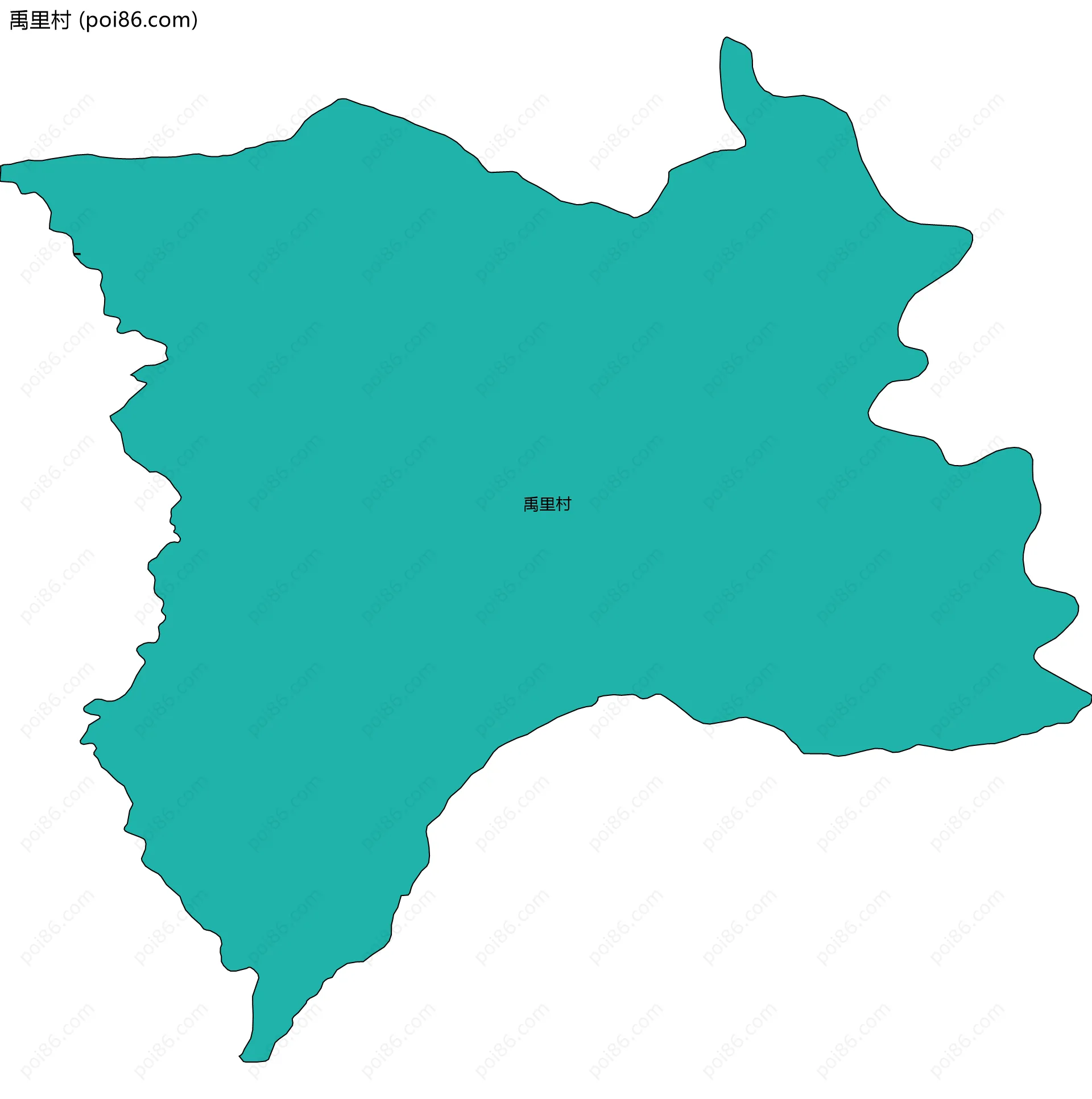 禹里村边界地图