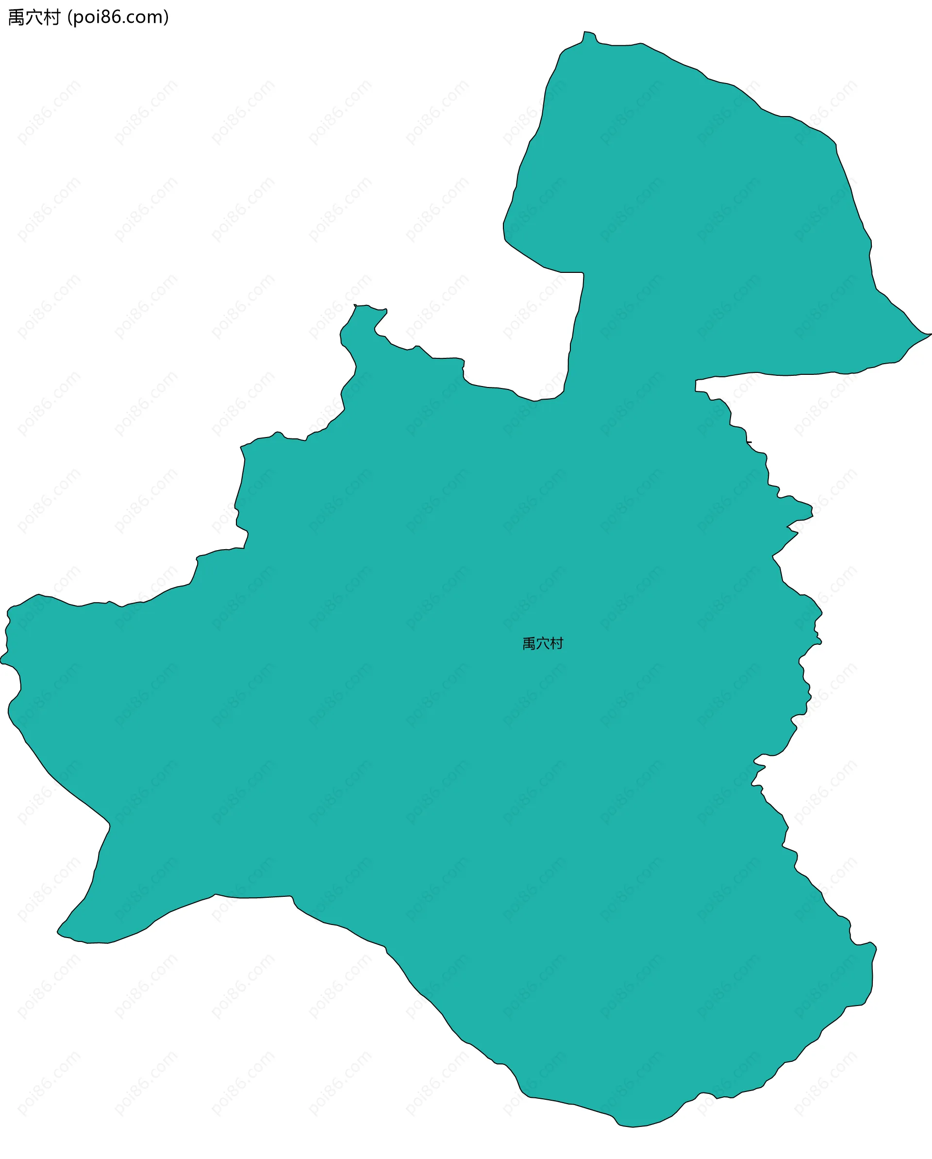 禹穴村边界地图