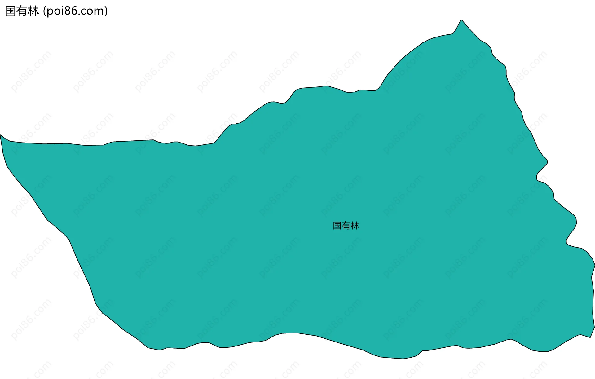 国有林边界地图