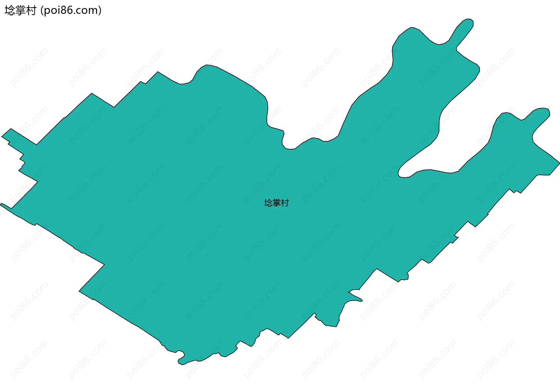 埝掌村边界地图