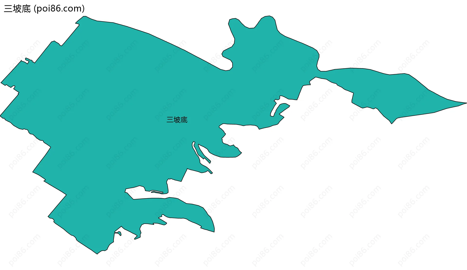 三坡底边界地图