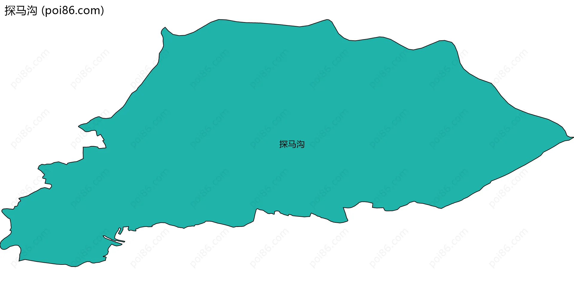 探马沟边界地图