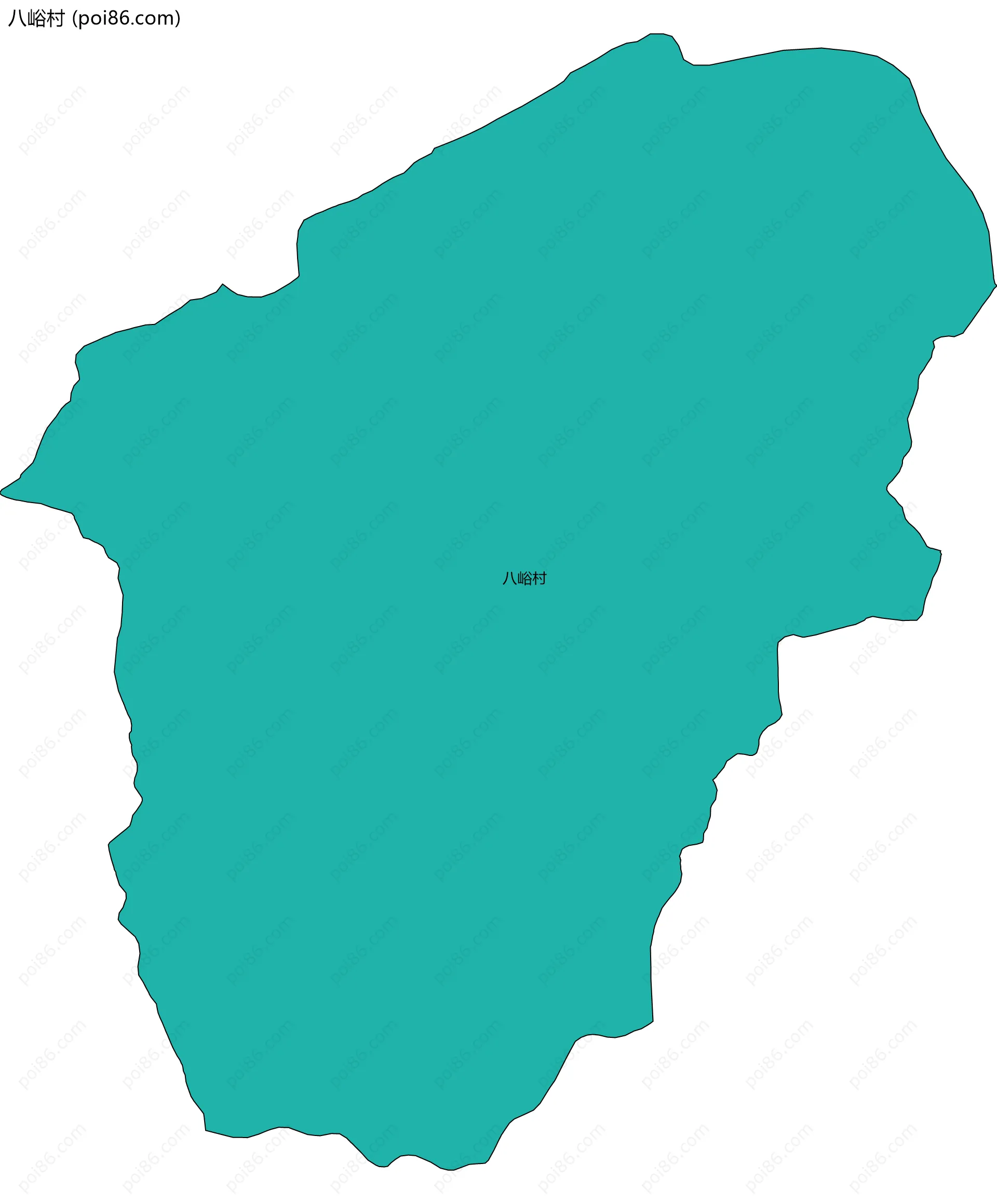 八峪村边界地图