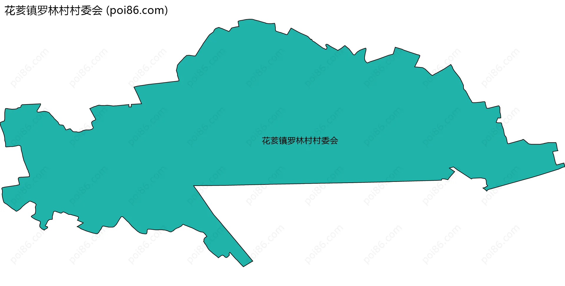 花荄镇罗林村村委会边界地图