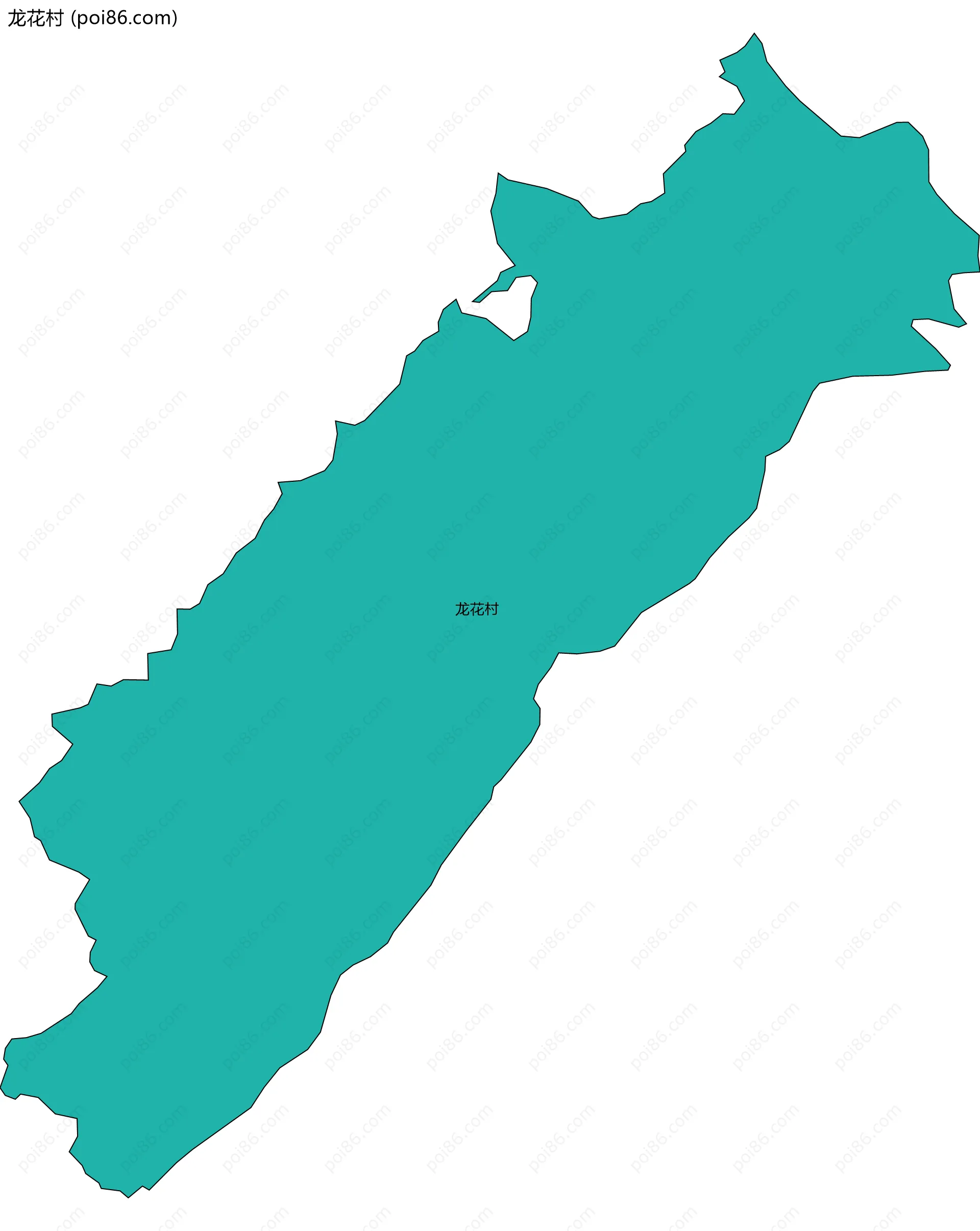 龙花村边界地图