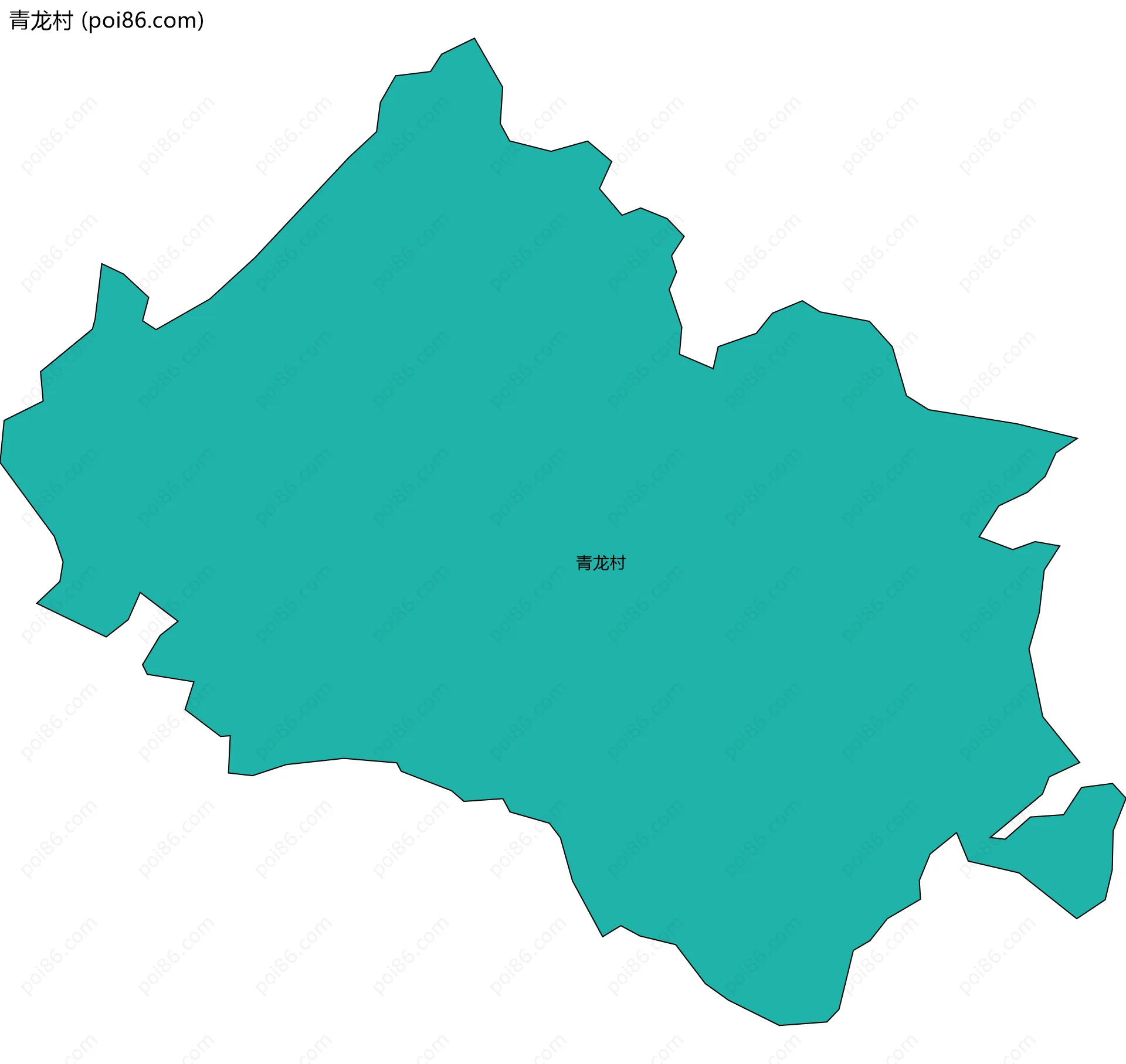 青龙村边界地图