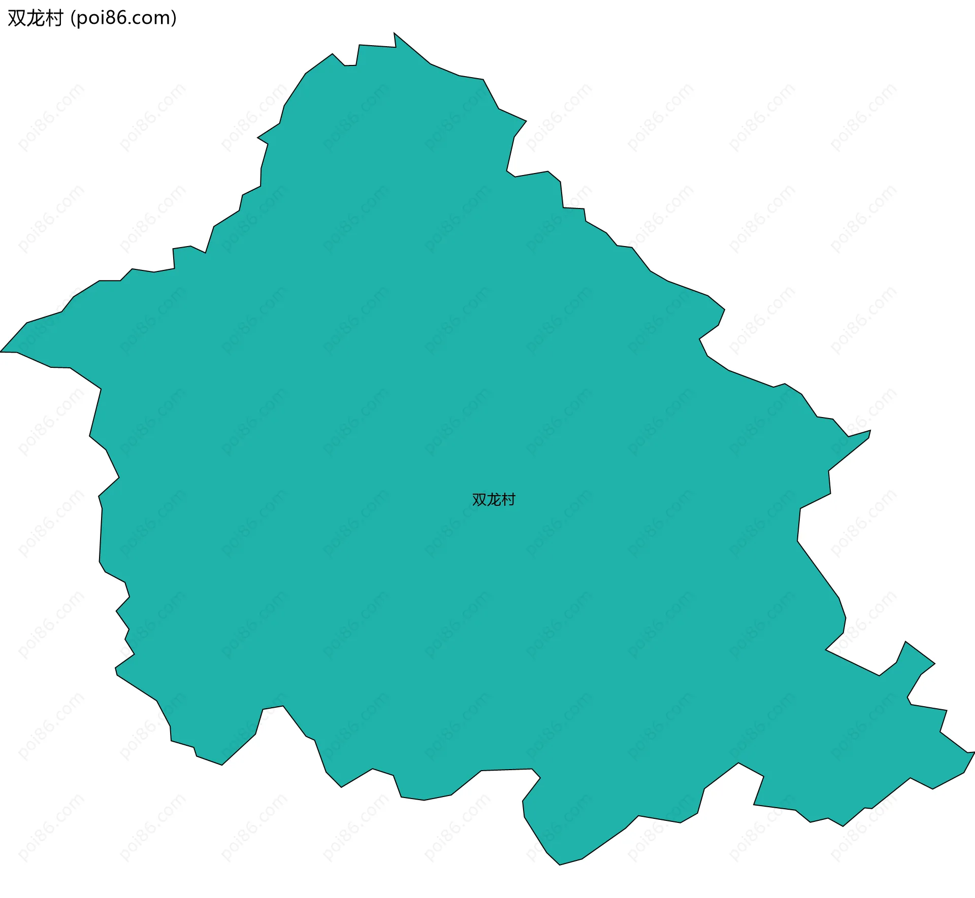 双龙村边界地图