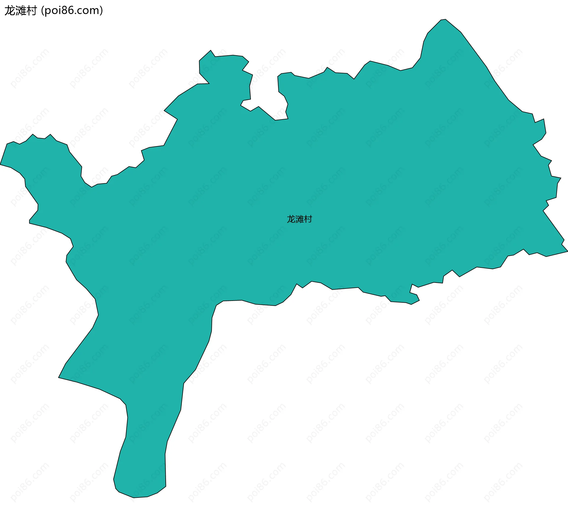 龙滩村边界地图