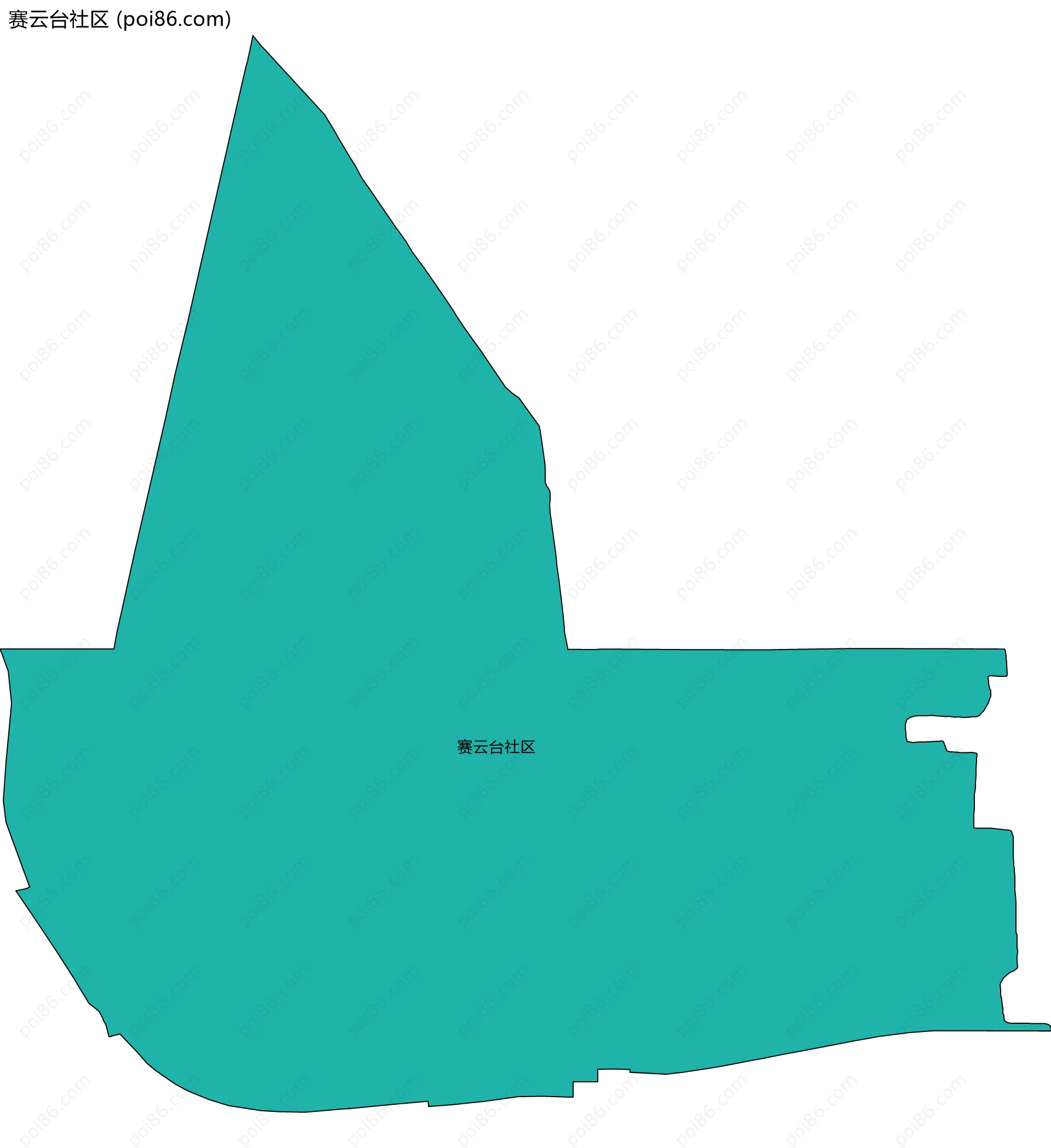 赛云台社区边界地图