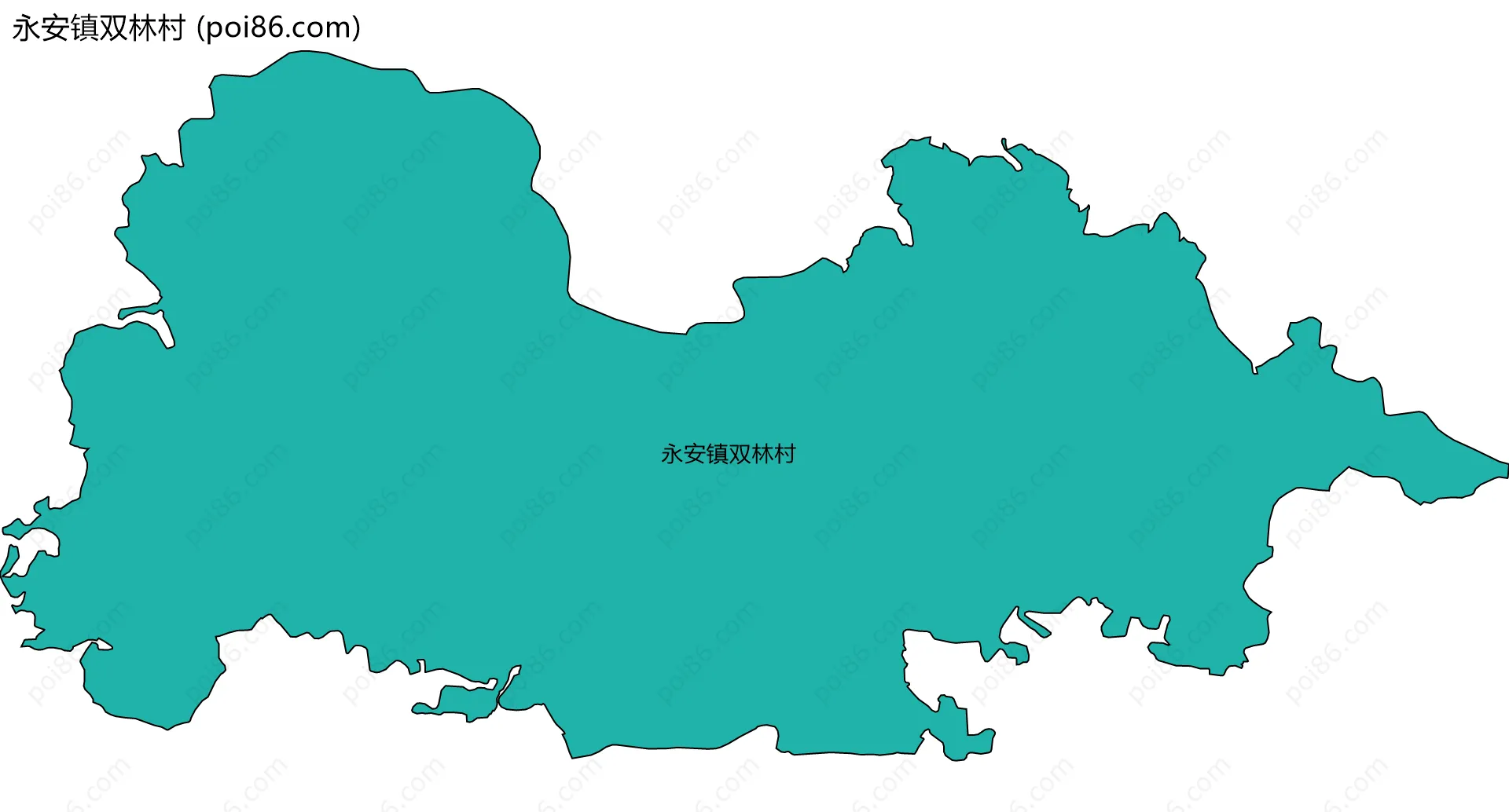 永安镇双林村边界地图