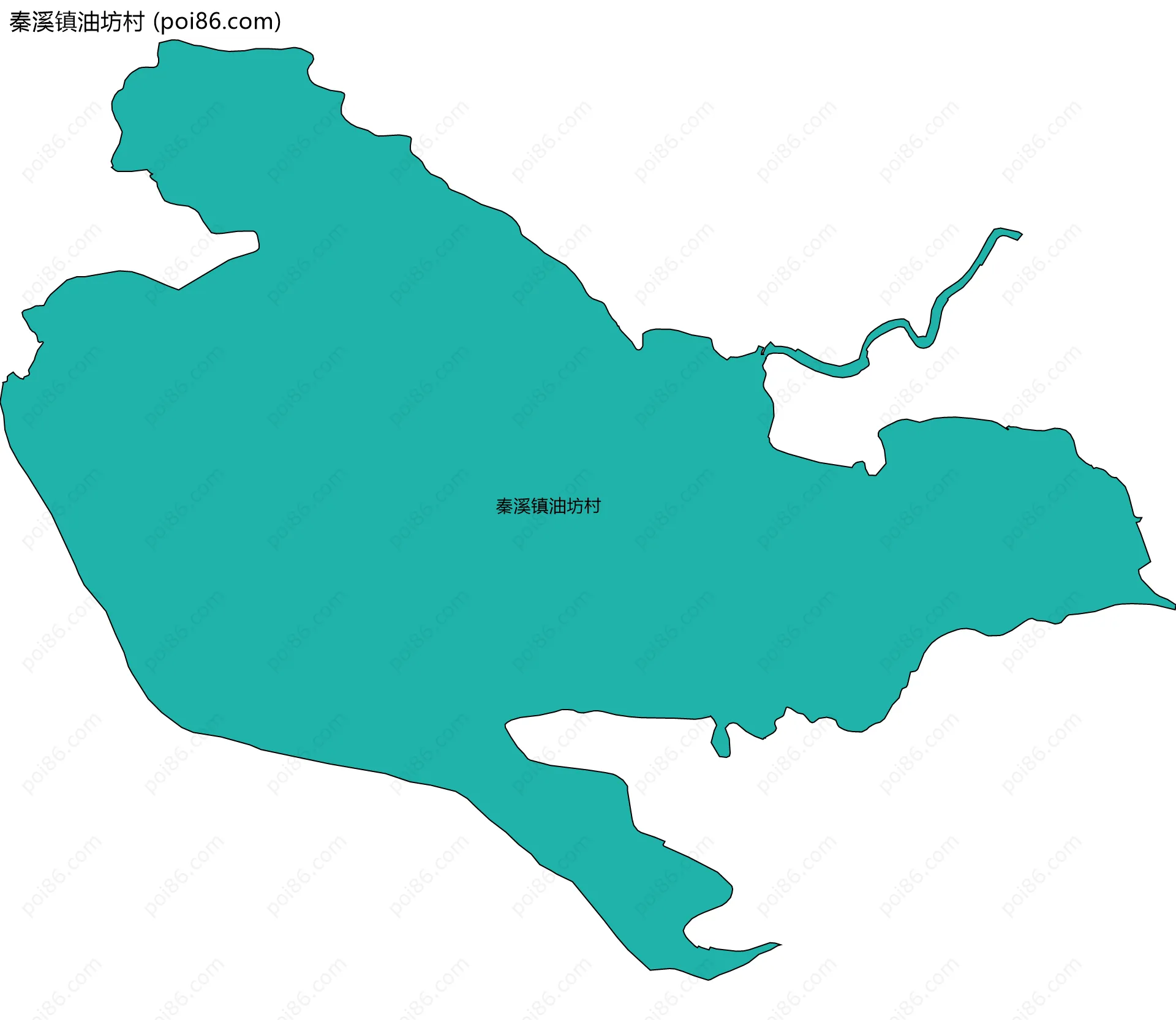 秦溪镇油坊村边界地图