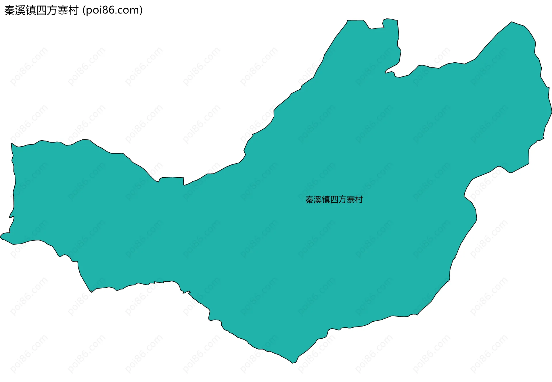 秦溪镇四方寨村边界地图