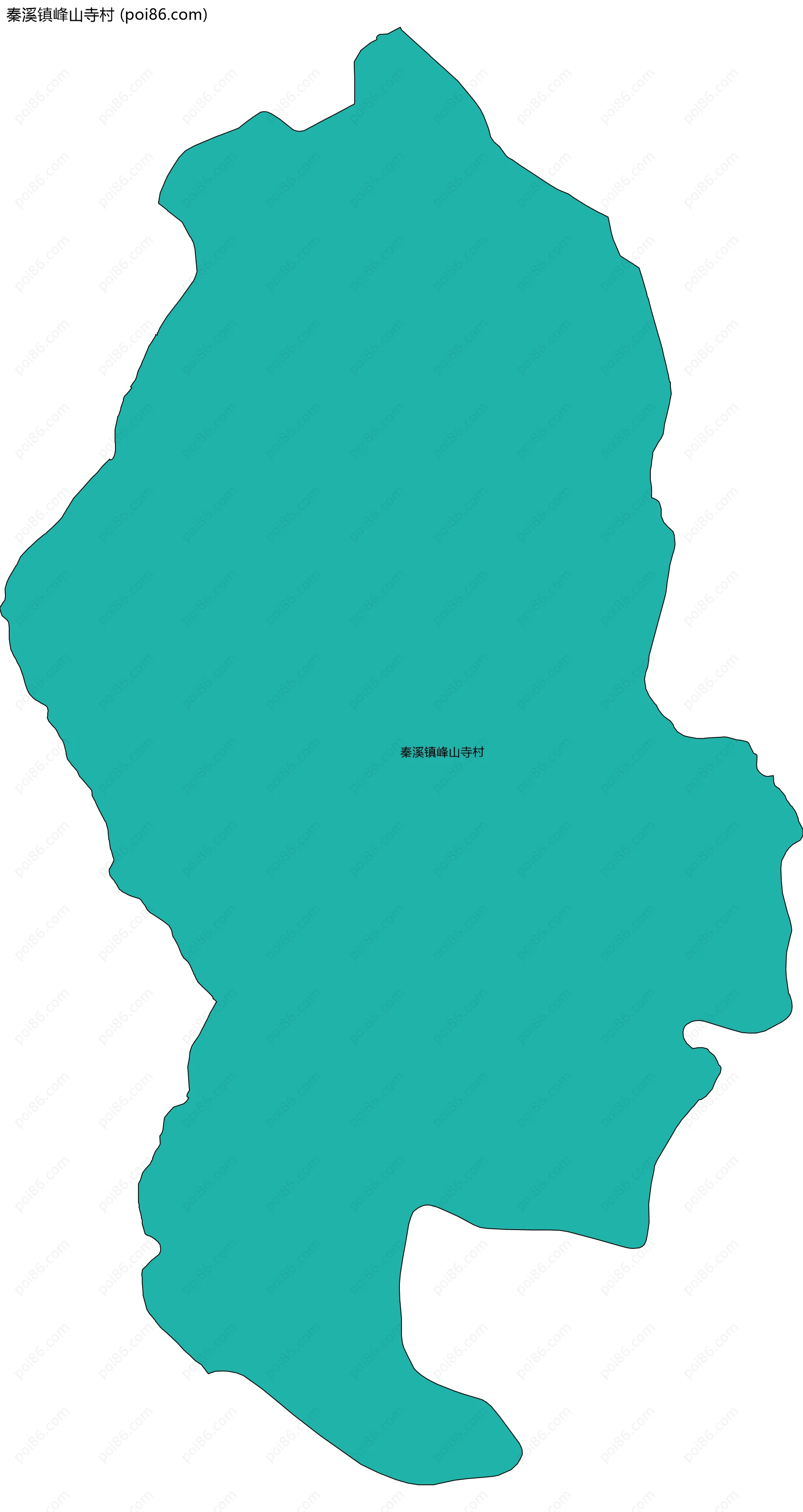秦溪镇峰山寺村边界地图