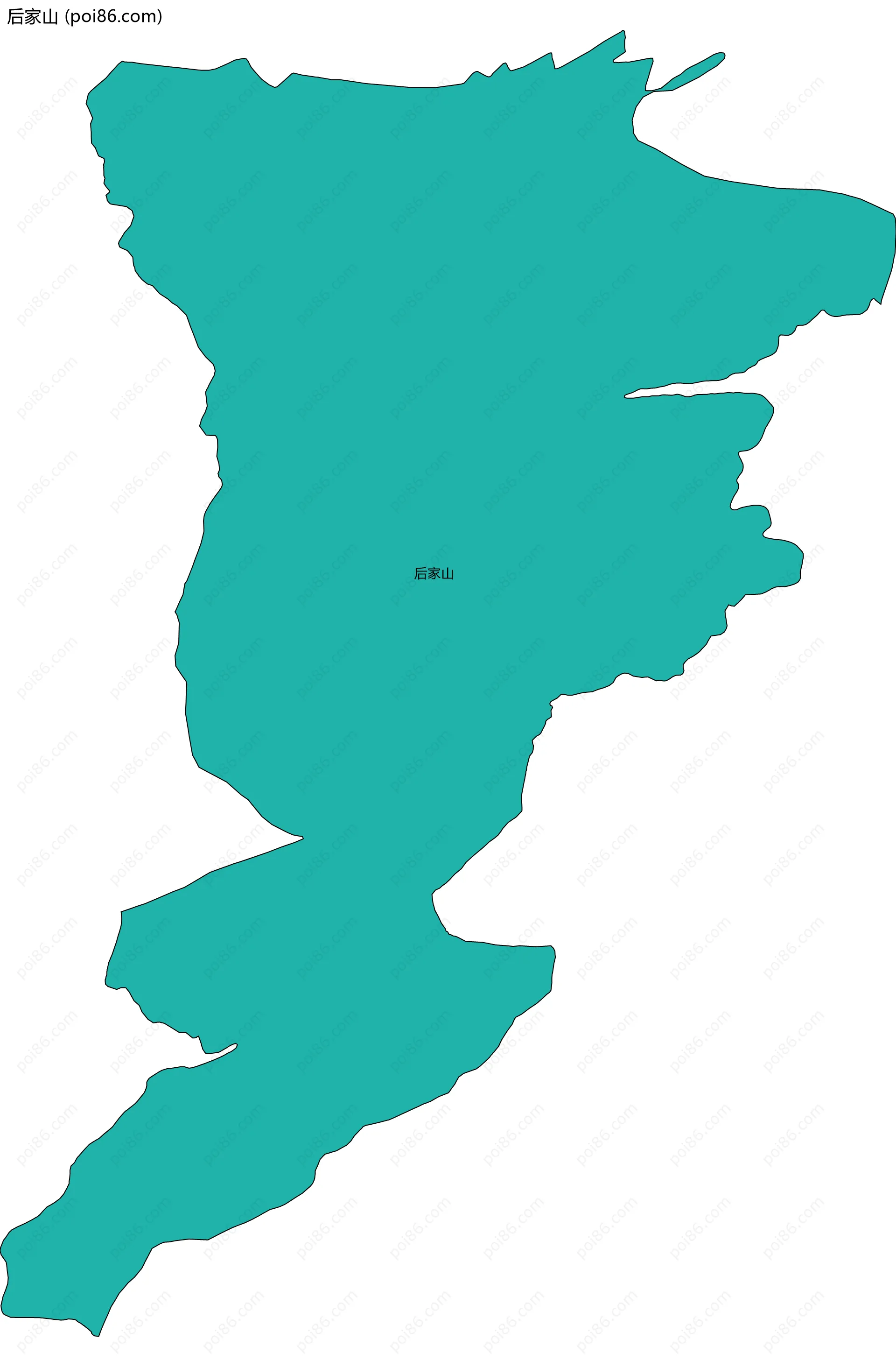 后家山边界地图