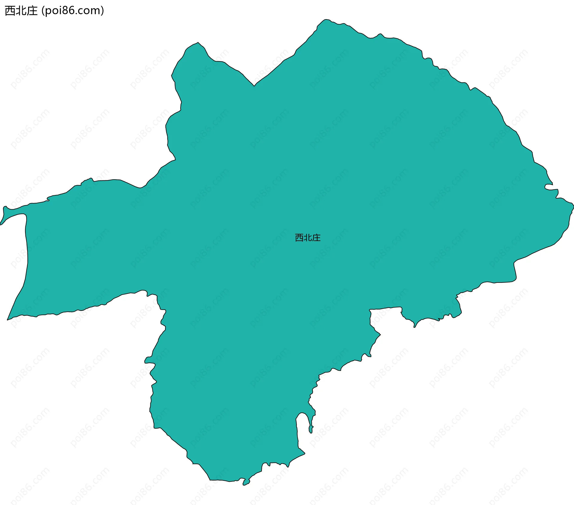 西北庄边界地图