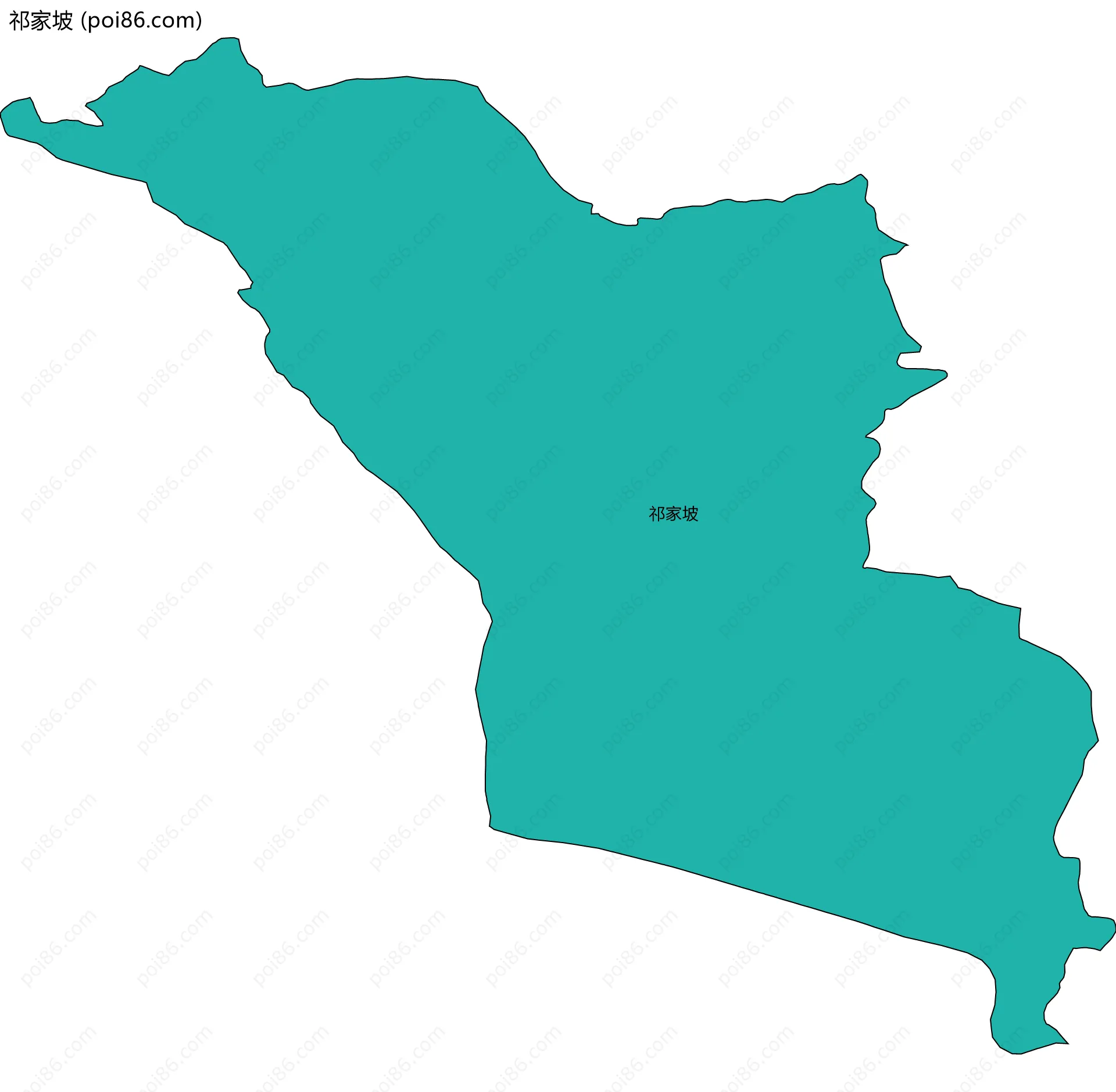 祁家坡边界地图