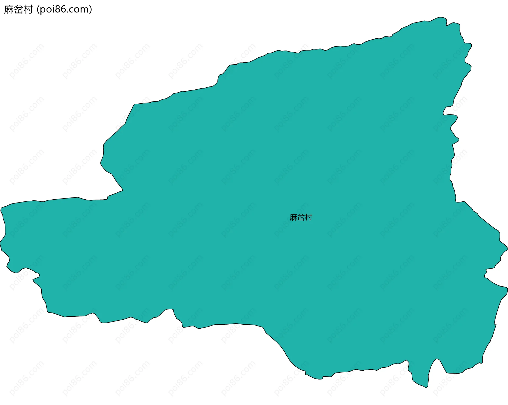 麻岔村边界地图
