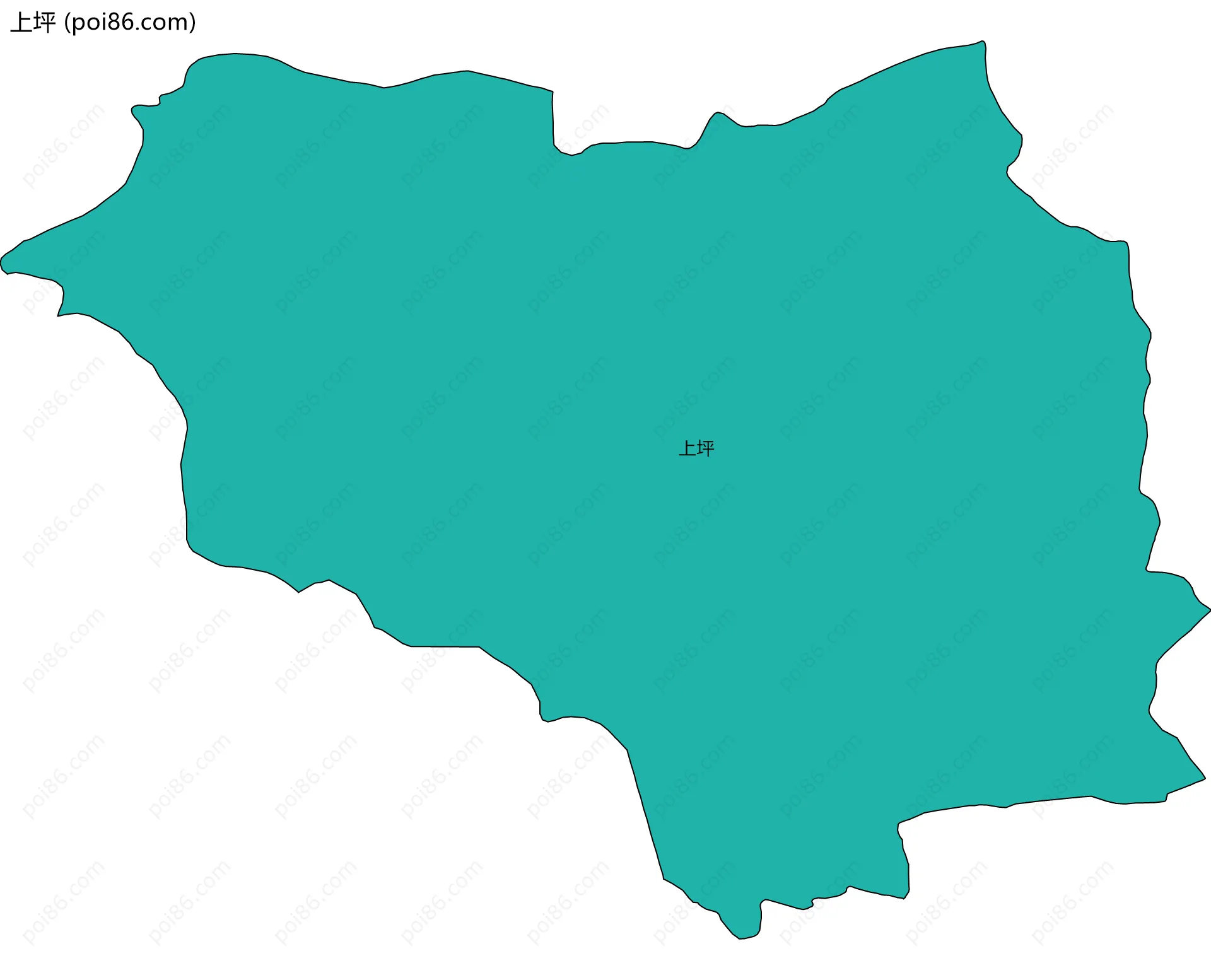 上坪边界地图