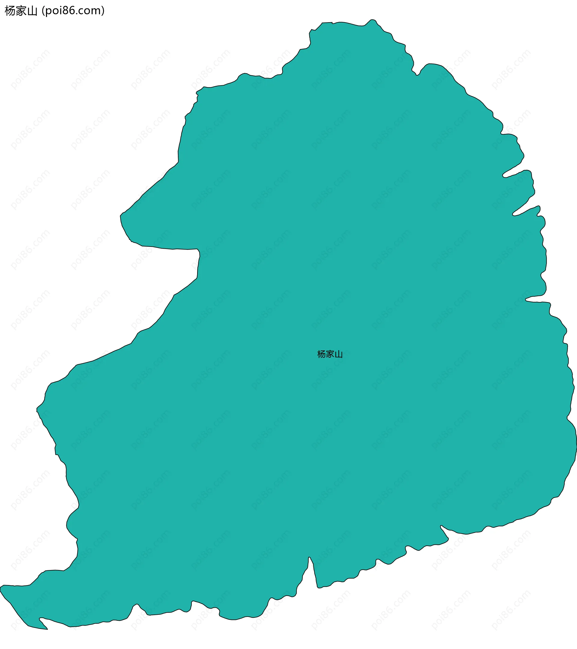 杨家山边界地图