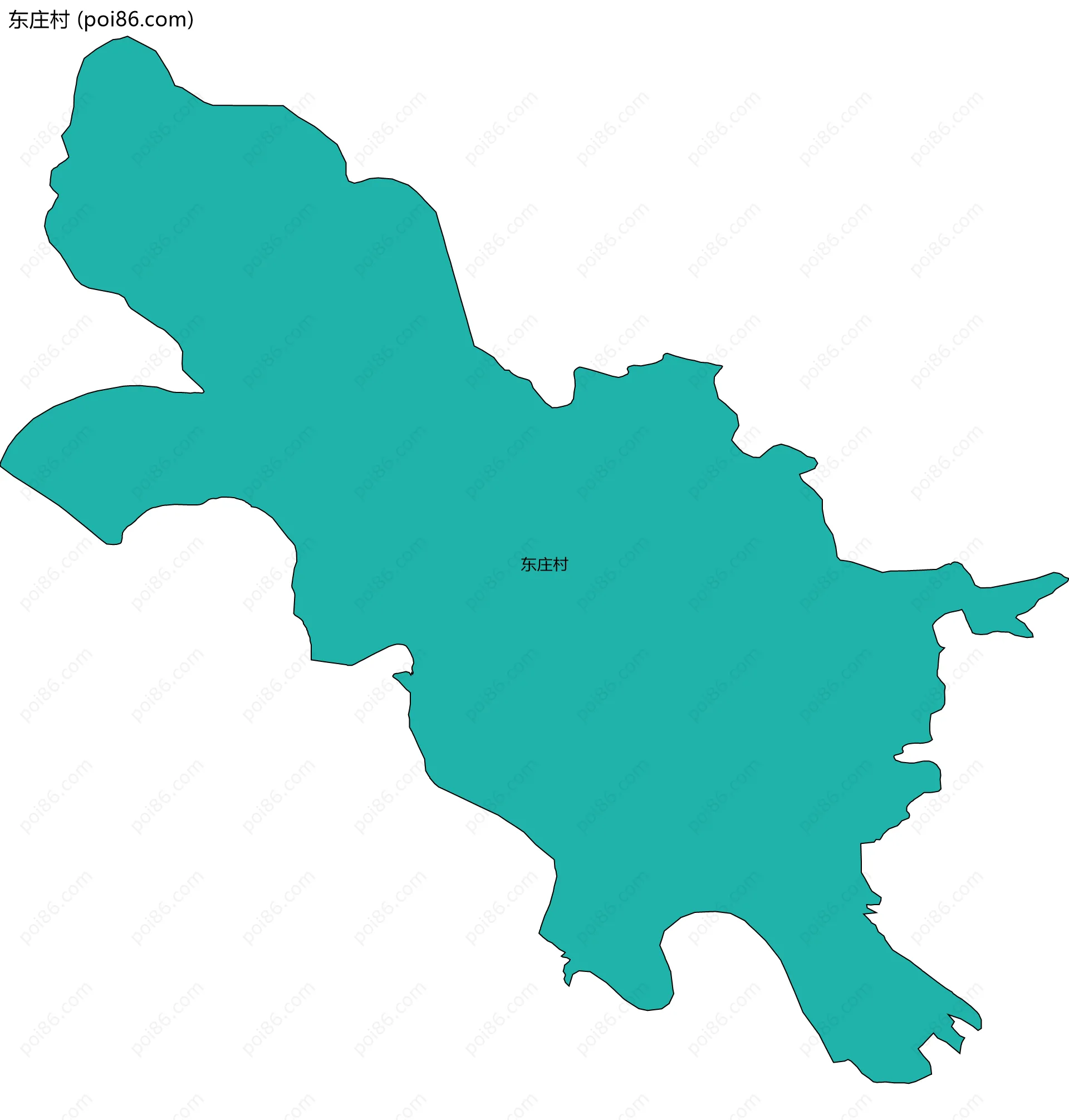 东庄村边界地图