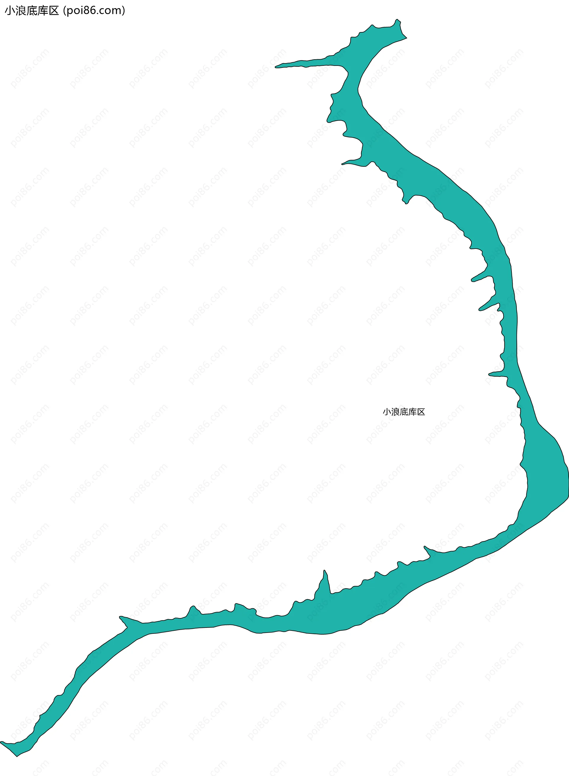 小浪底库区边界地图