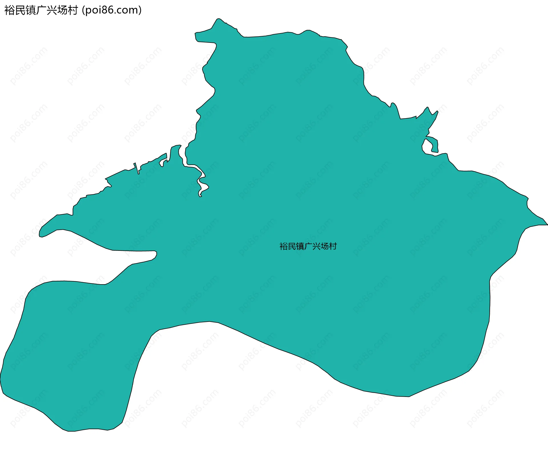 裕民镇广兴场村边界地图