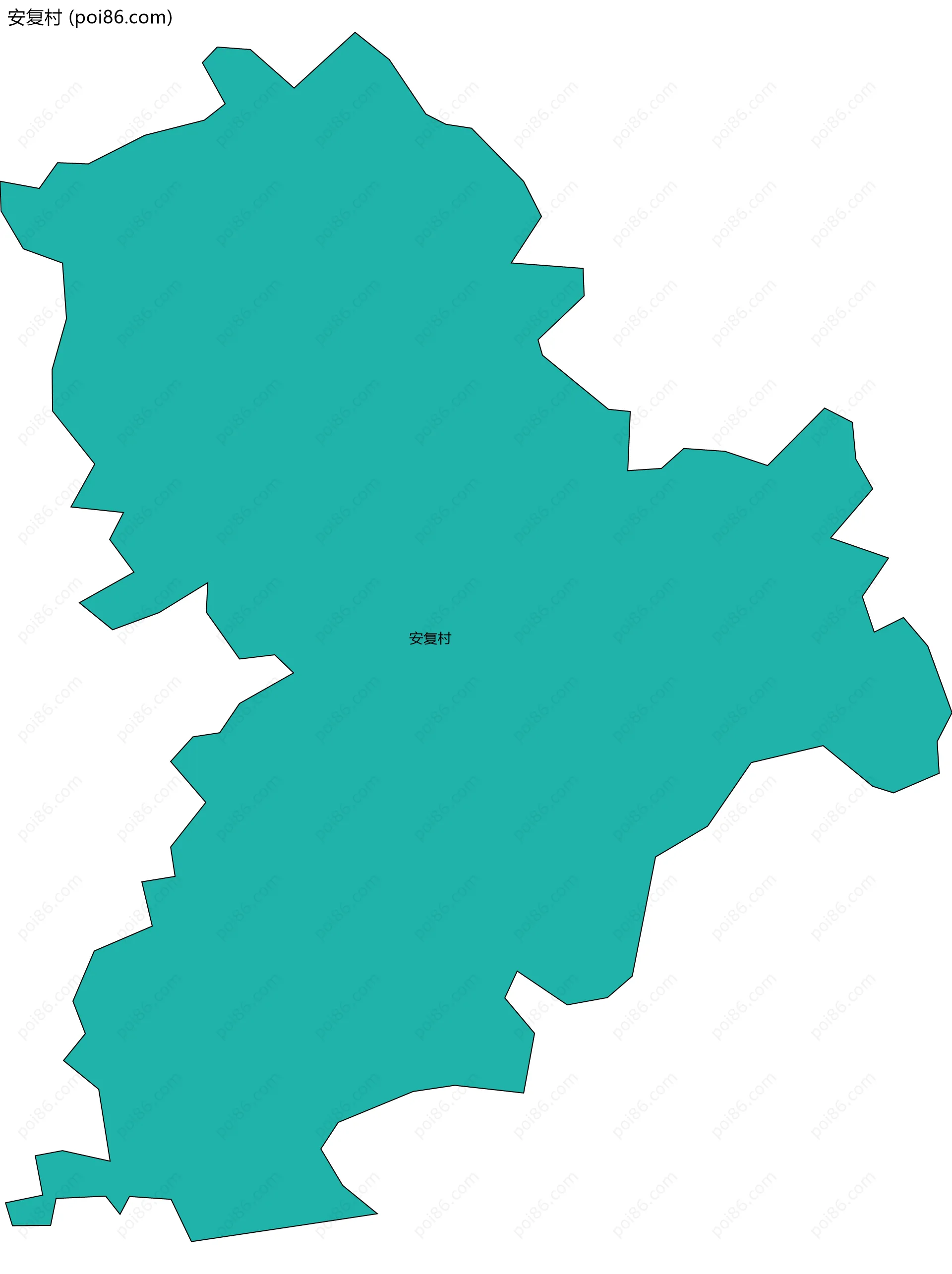 安复村边界地图