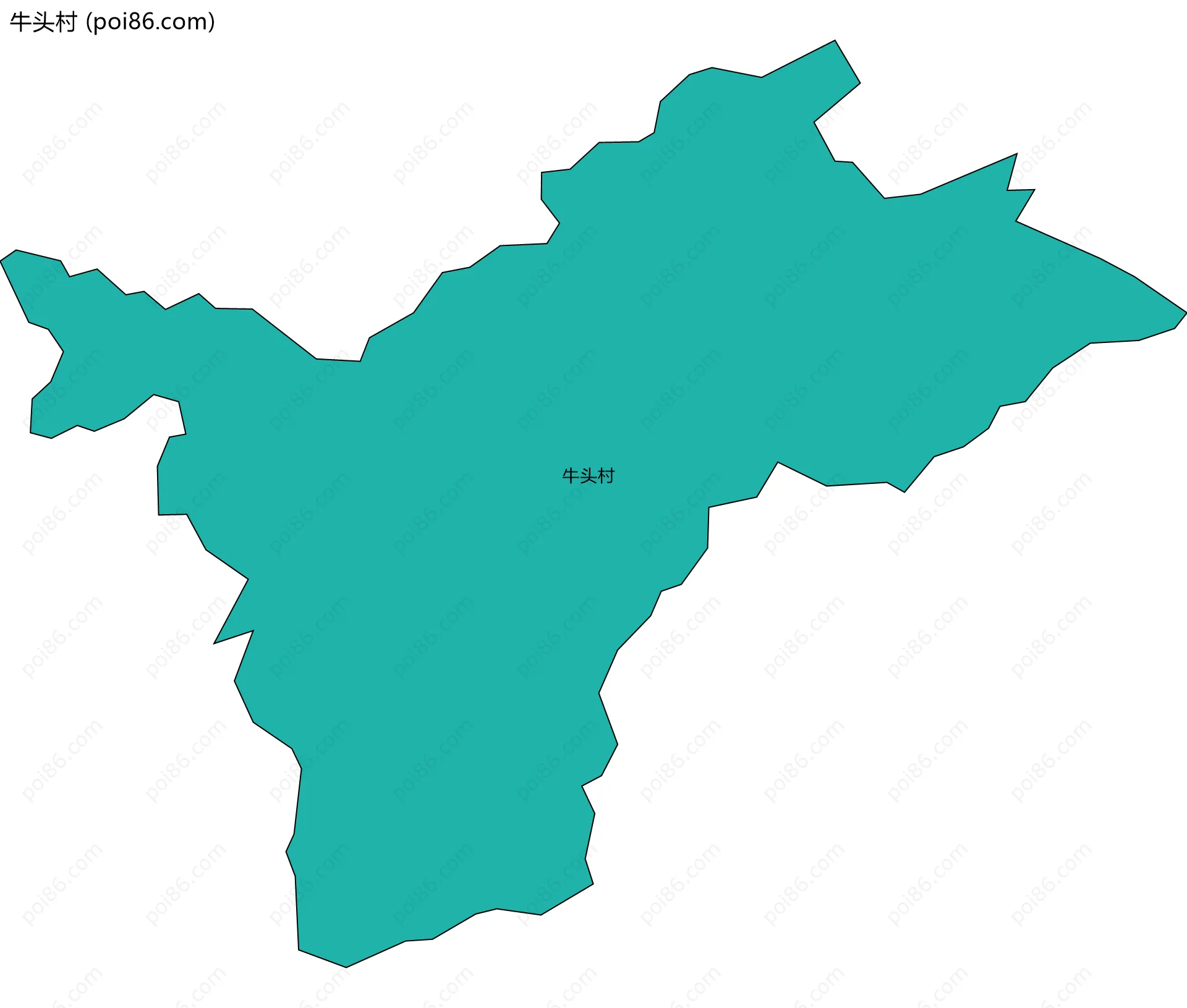 牛头村边界地图