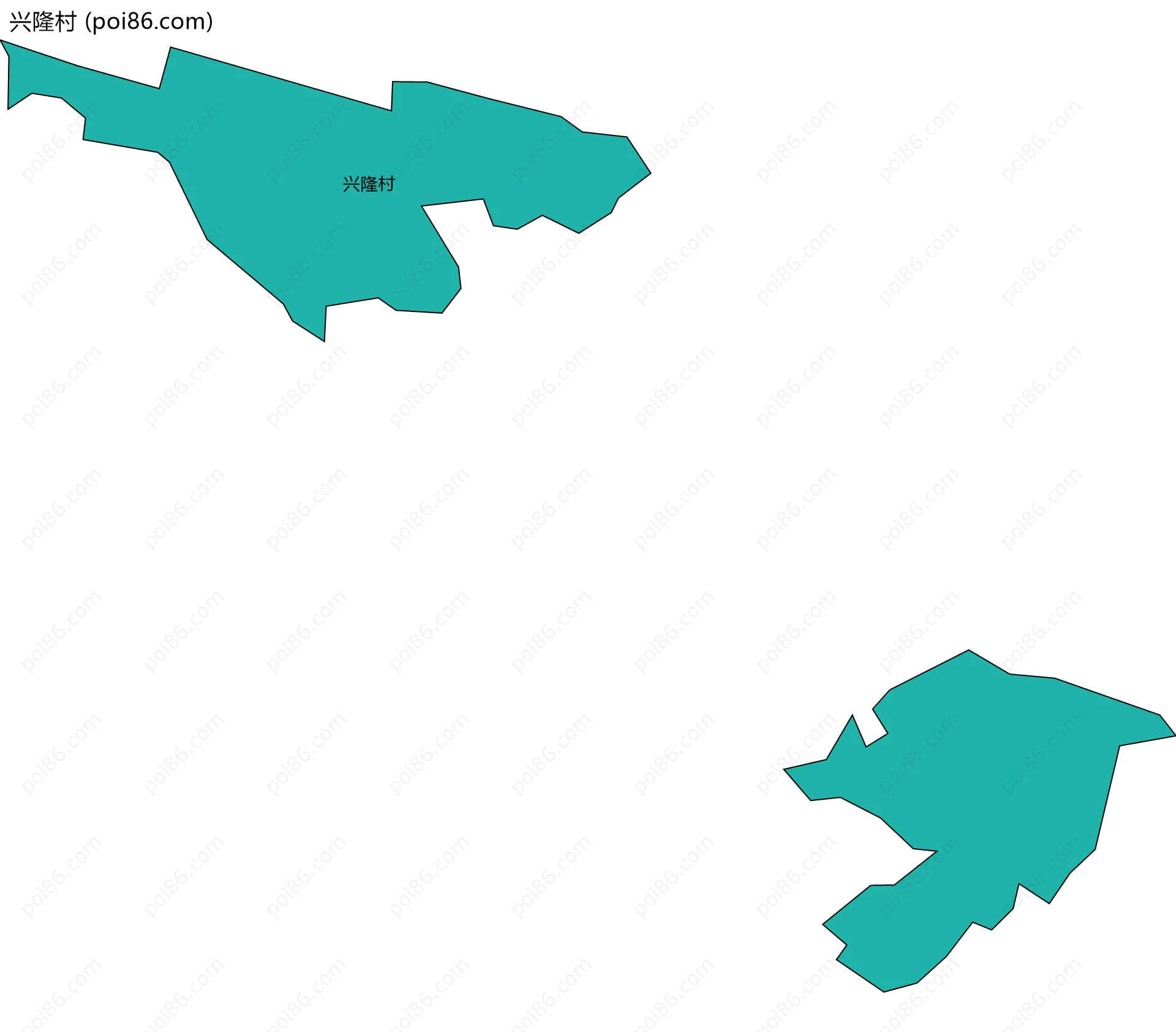 兴隆村边界地图