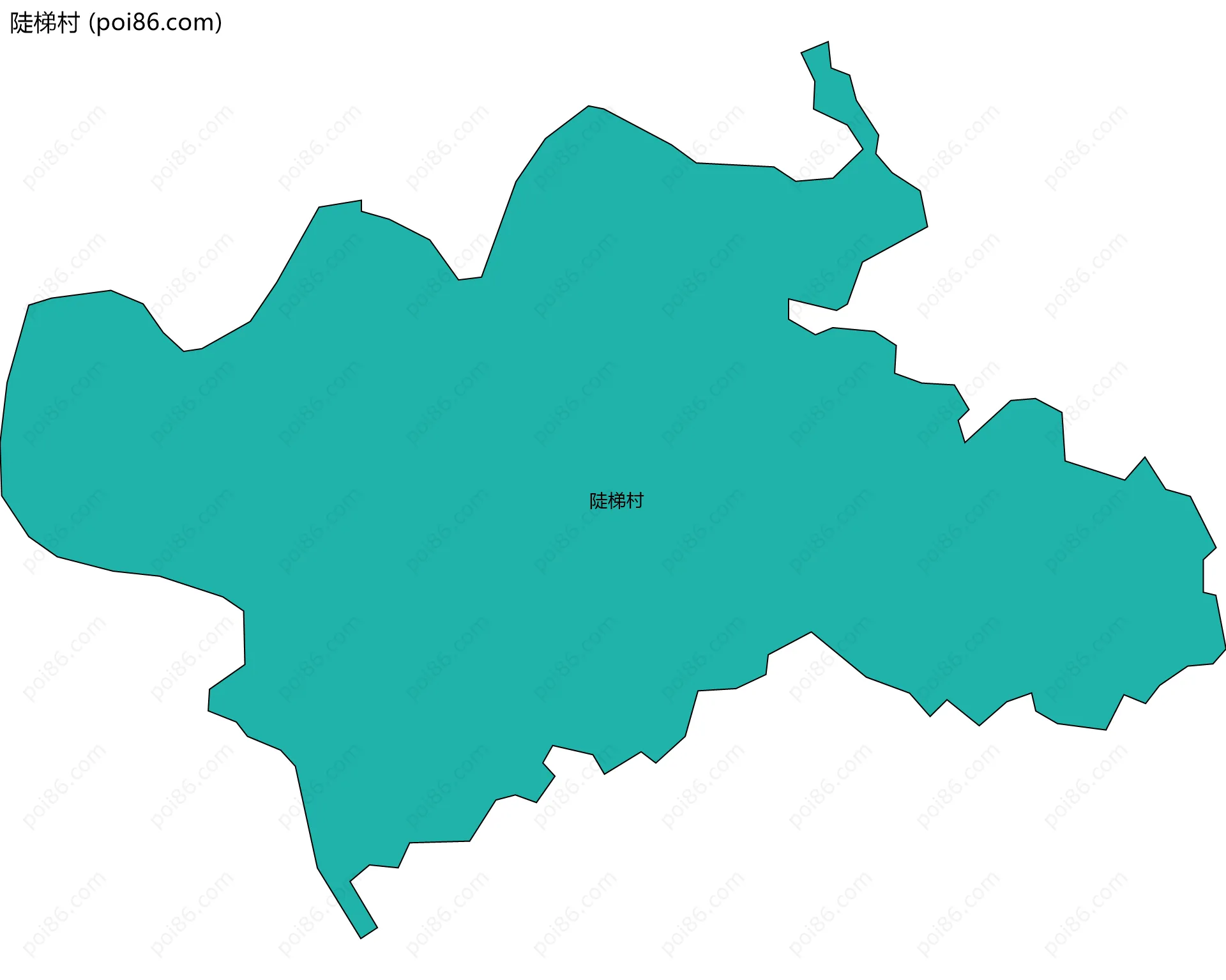 陡梯村边界地图