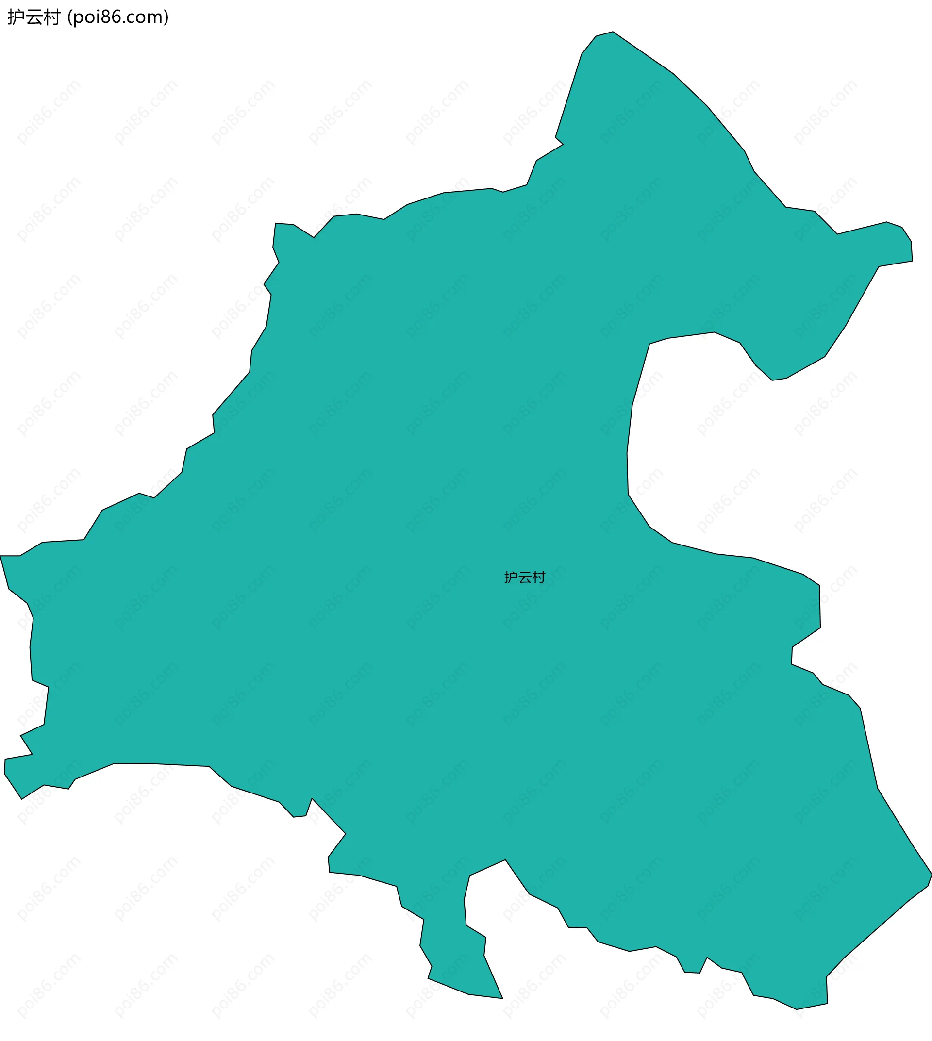 护云村边界地图