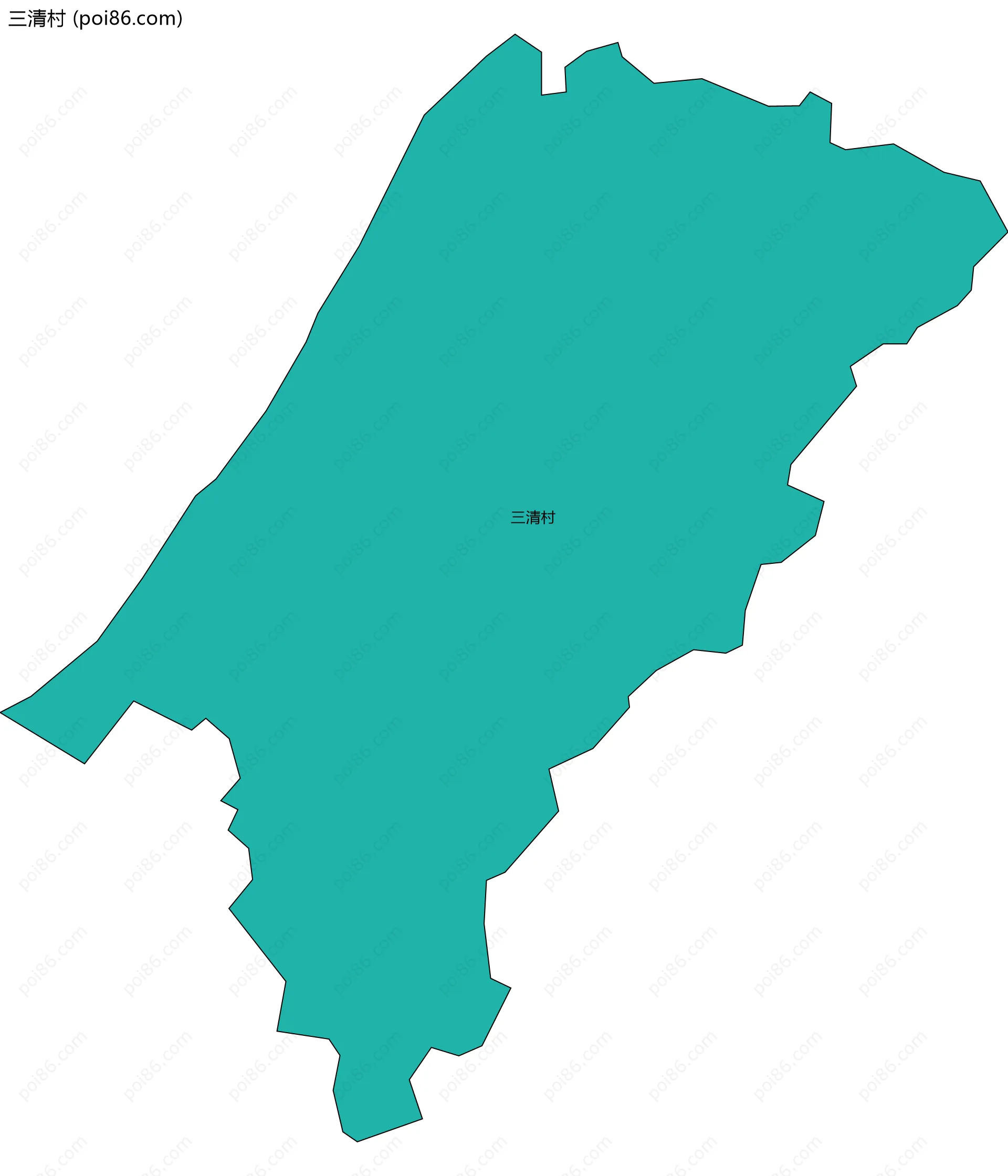 三清村边界地图