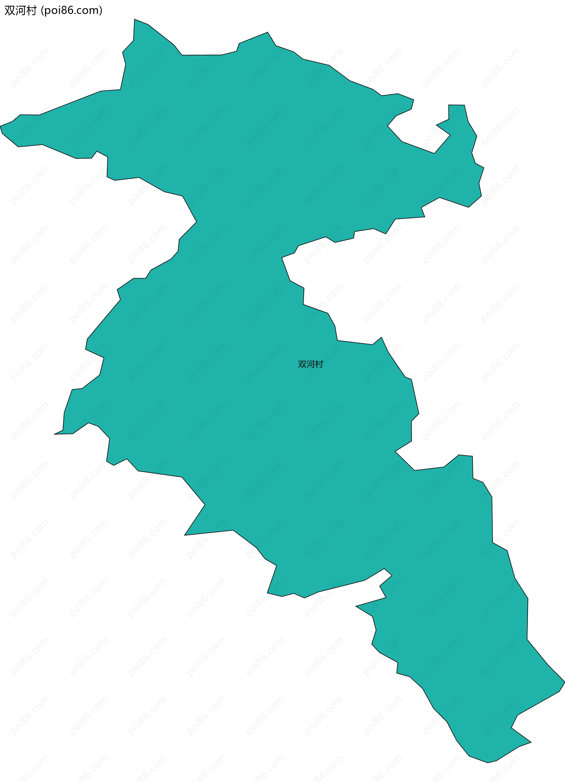 双河村边界地图