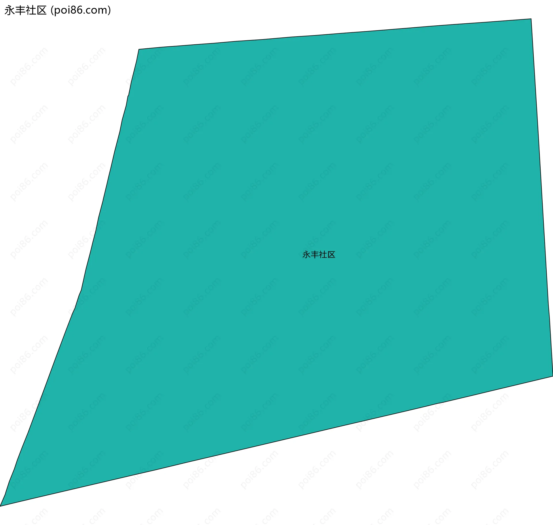 永丰社区边界地图