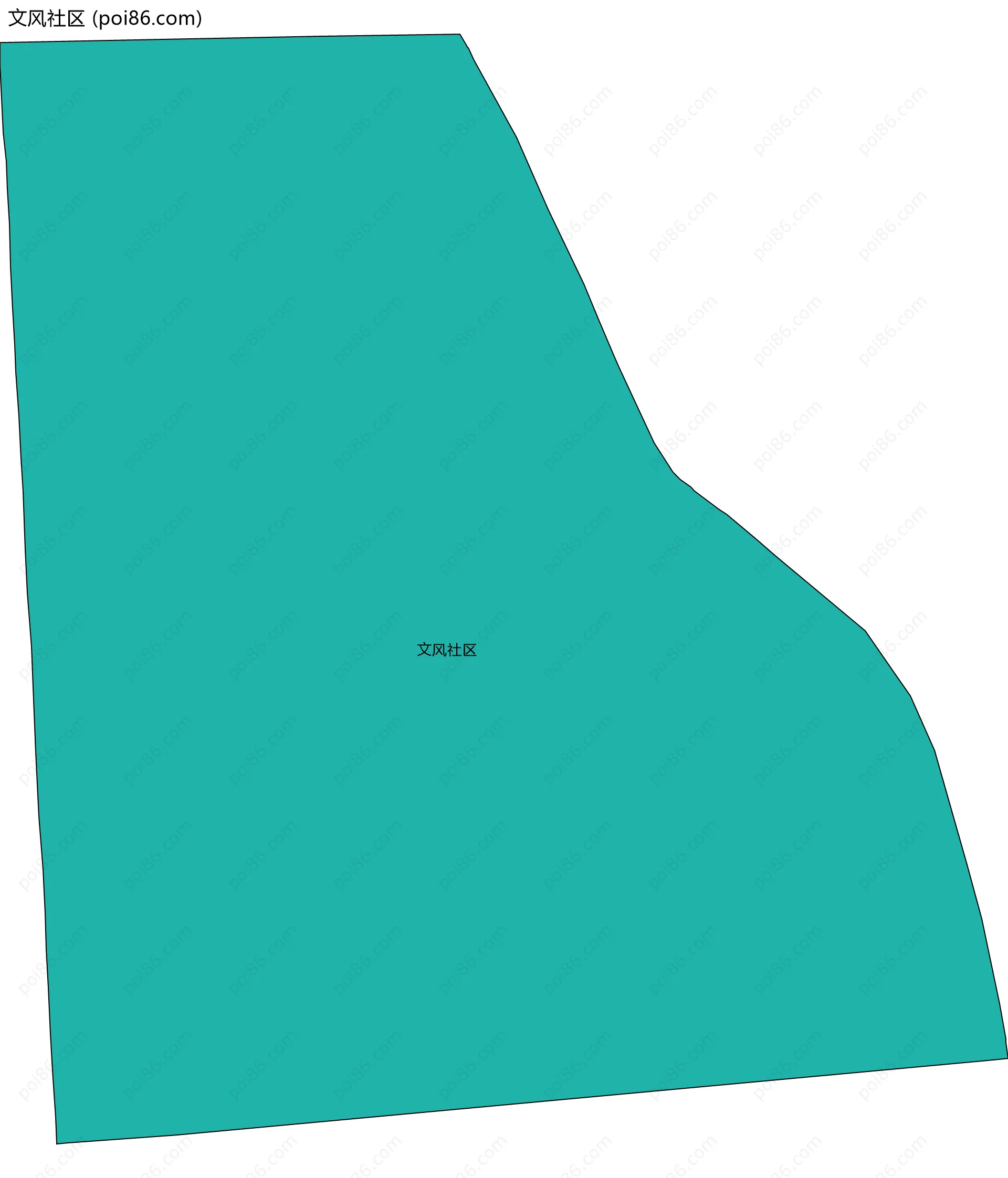 文风社区边界地图