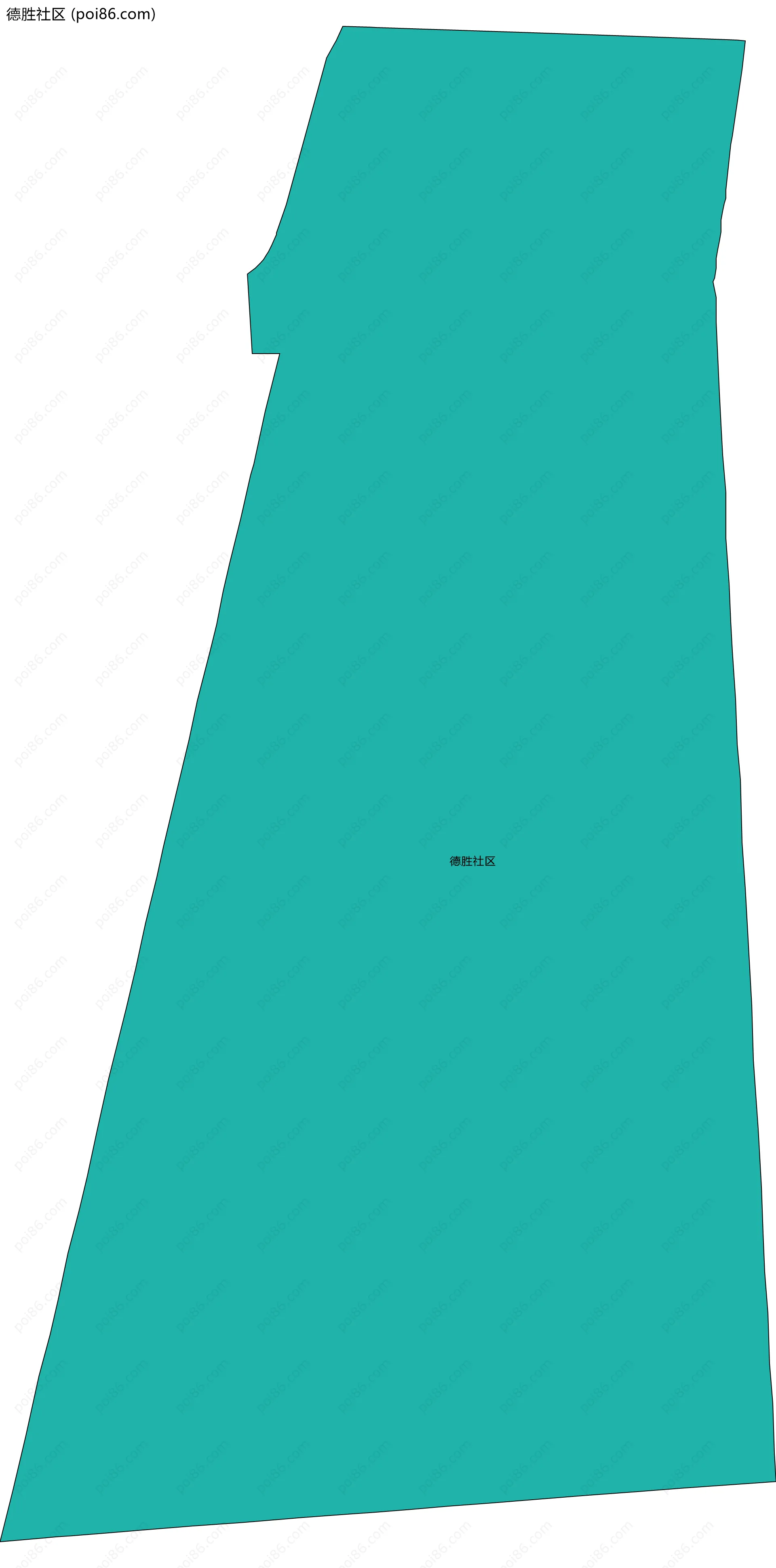 德胜社区边界地图