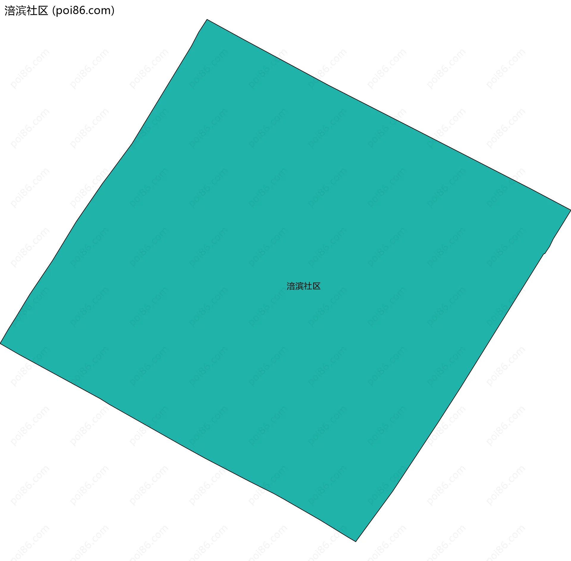 涪滨社区边界地图