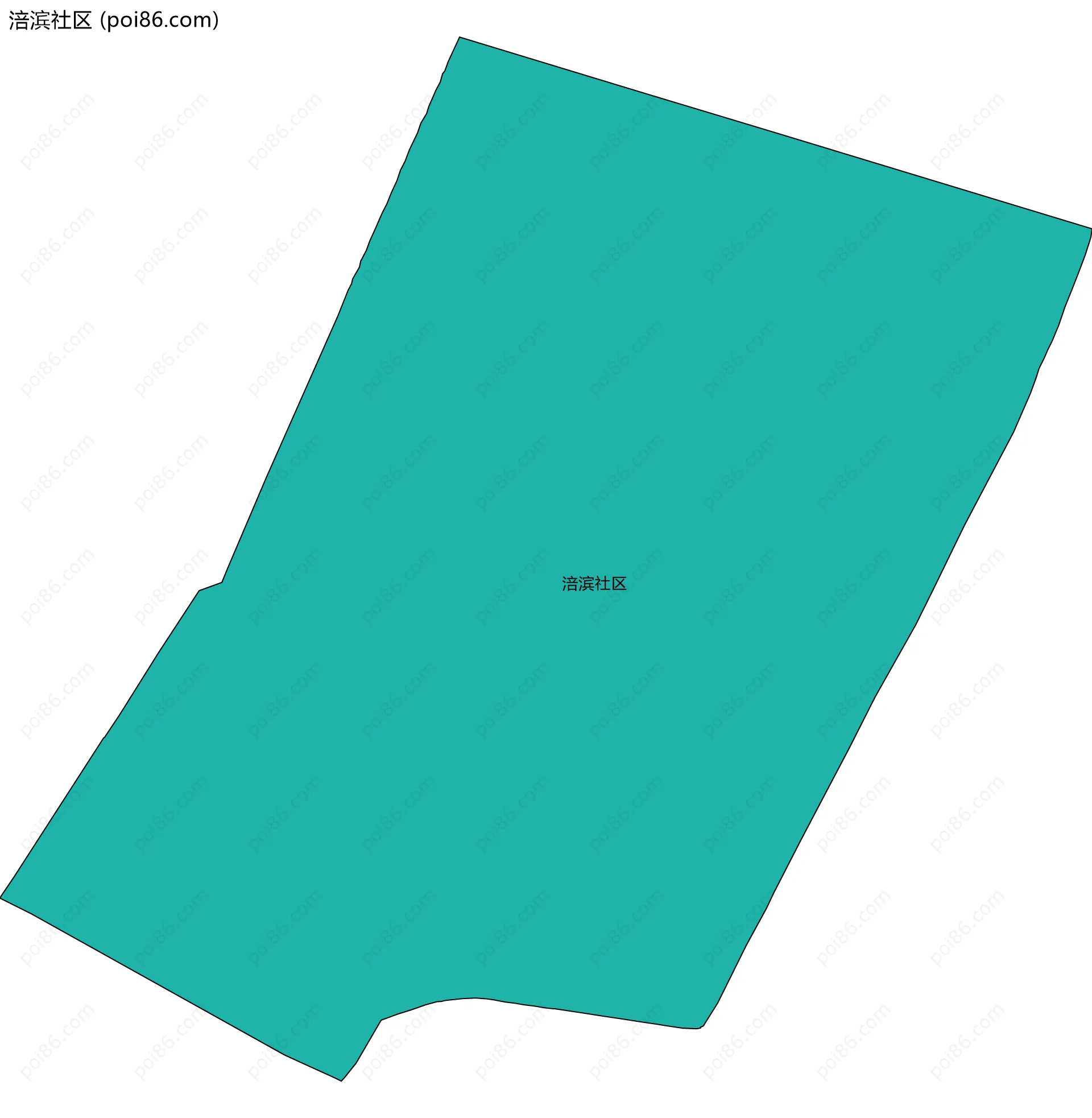 涪滨社区边界地图